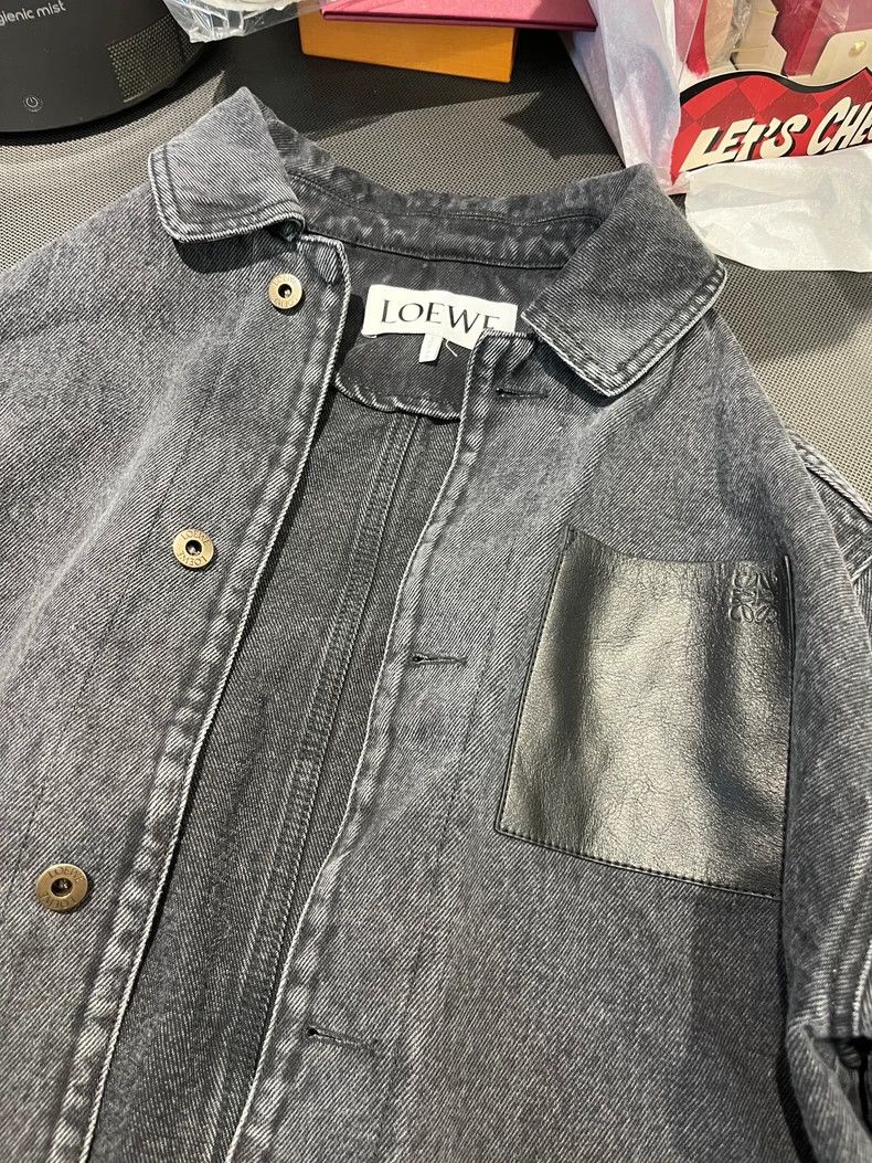 Loewe LOEWE Water-washable patch pocket denim jacket Size US S / EU 44-46 / 1 - 2 Thumbnail