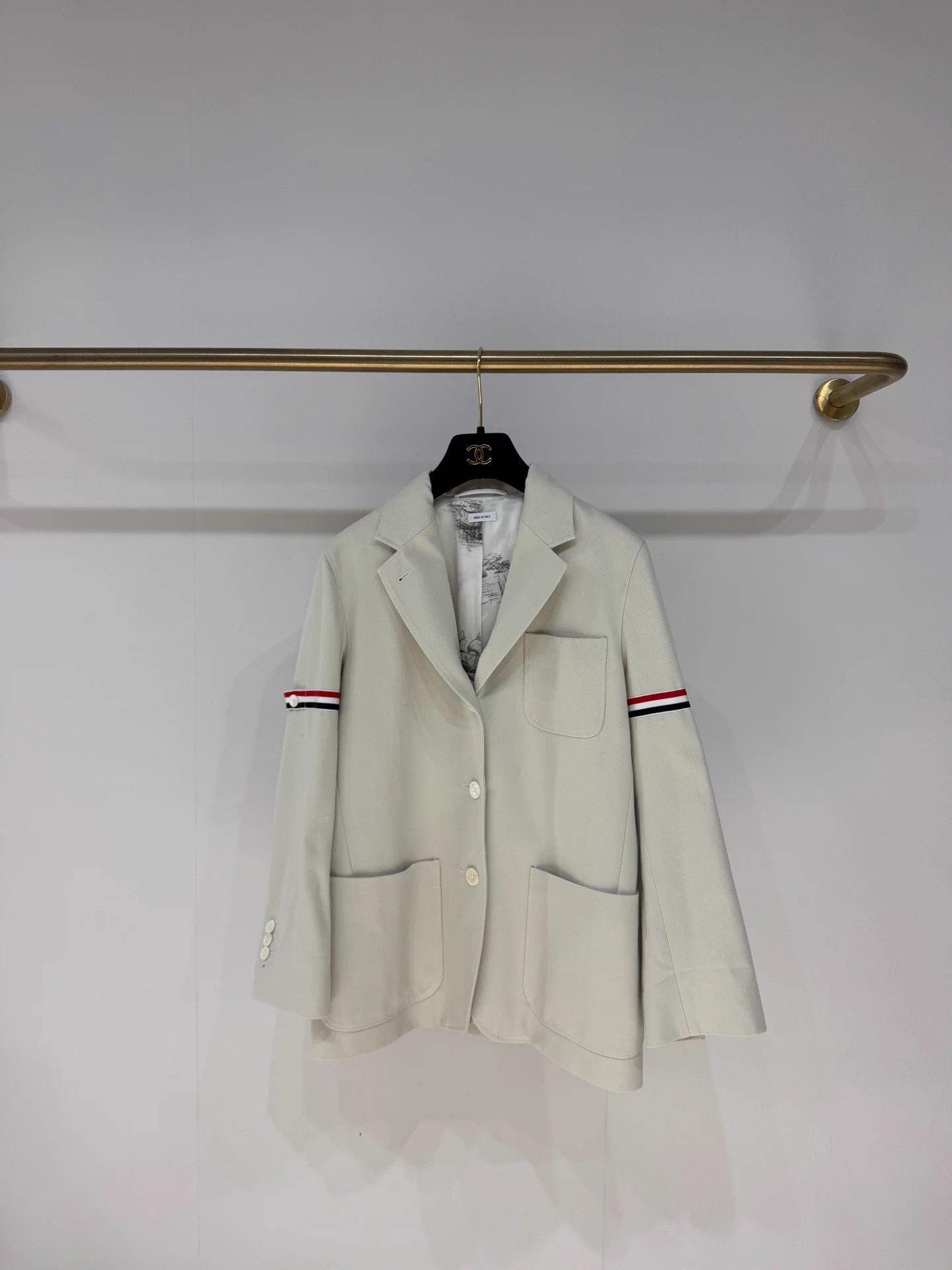 Thom Browne Thom Browne New Oatmeal Strap Blazer 40 with tags Size M / US 6-8 / IT 42-44 - 1 Thumbnail