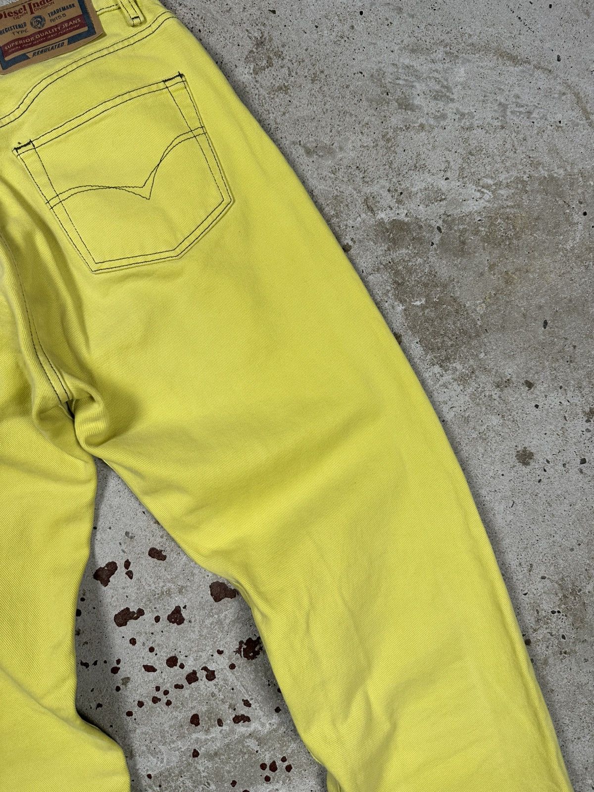 Diesel × Vintage Vintage 2001 Diesel Fellow Yellow Denim Pants Jeans Y2K Size US 30 / EU 46 - 16 Thumbnail