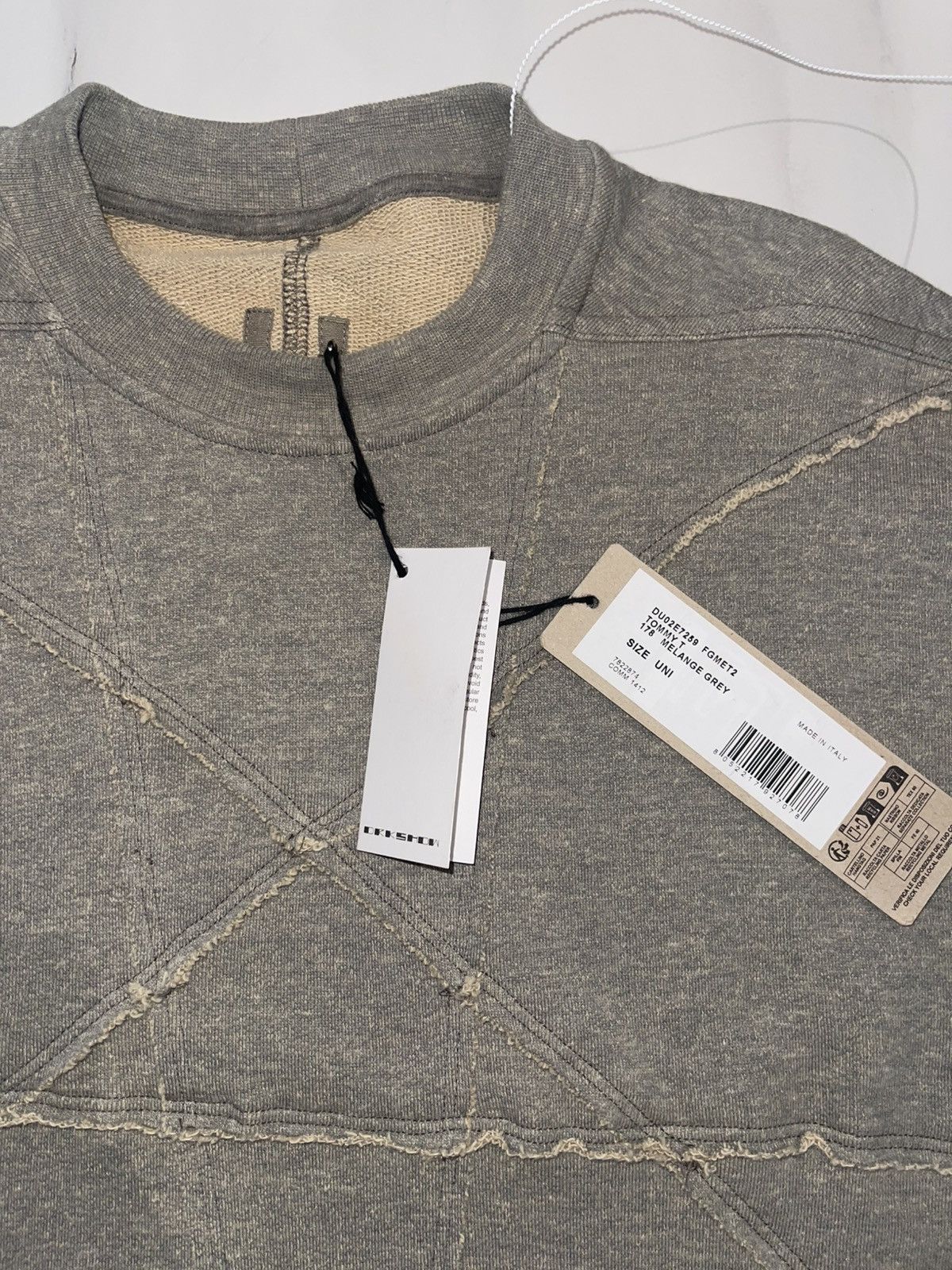 Rick Owens Rick Owens Terry Sweatshirt (ONE SIZE) Size US L / EU 52-54 / 3 - 10 Thumbnail