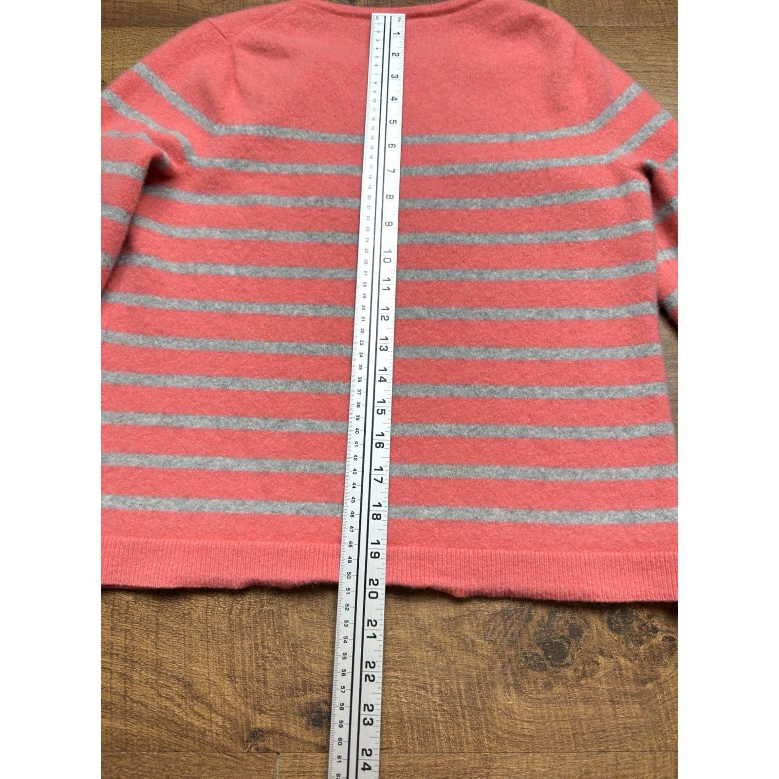 Talbots TALBOTS 100% Cashmere Pullover Sweater XL Pink Gray Long Sleeve - Women’s, Knit, Relaxed Comfort, Solid Pattern, Fall/Spring/Winter, Hand Wash Only Size XL / US 12-14 / IT 48-50 - 8 Thumbnail