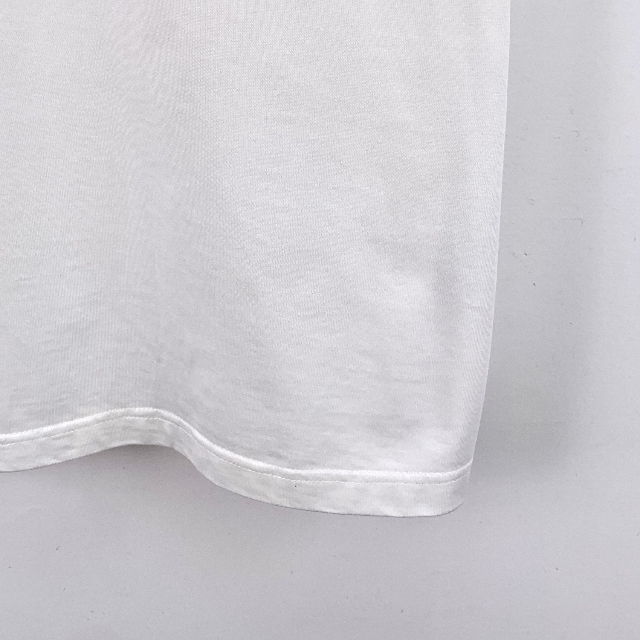 Hermes Hermès Geometric Leather Patch Cotton T-Shirt White (L) Size US L / EU 52-54 / 3 - 6 Thumbnail
