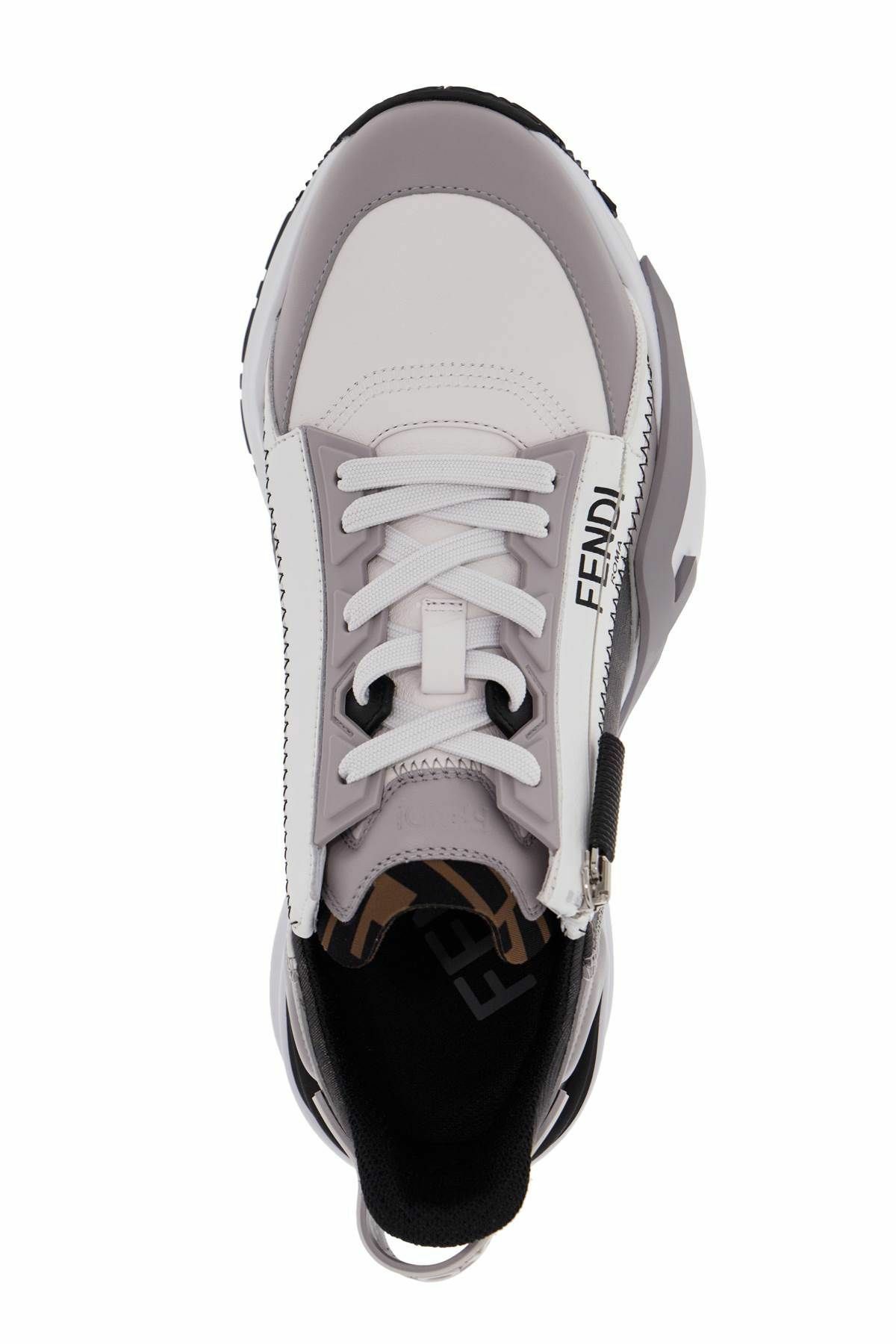 Fendi o1B3y1r0426 Flow Low-Top Sneakers in Grey Size US 11 / IT 41 - 3 Thumbnail