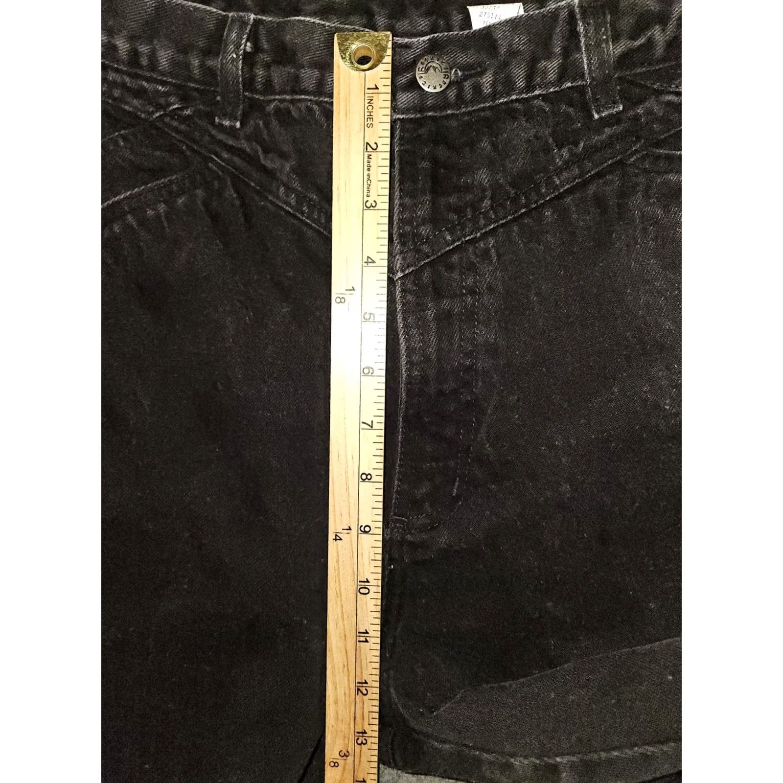 Vintage VINTAGE Rockies Jeans Women's 17/18 Straight Leg High Rise Black Inseam 32 90's Size 38" / US 16 / IT 52 - 4 Thumbnail