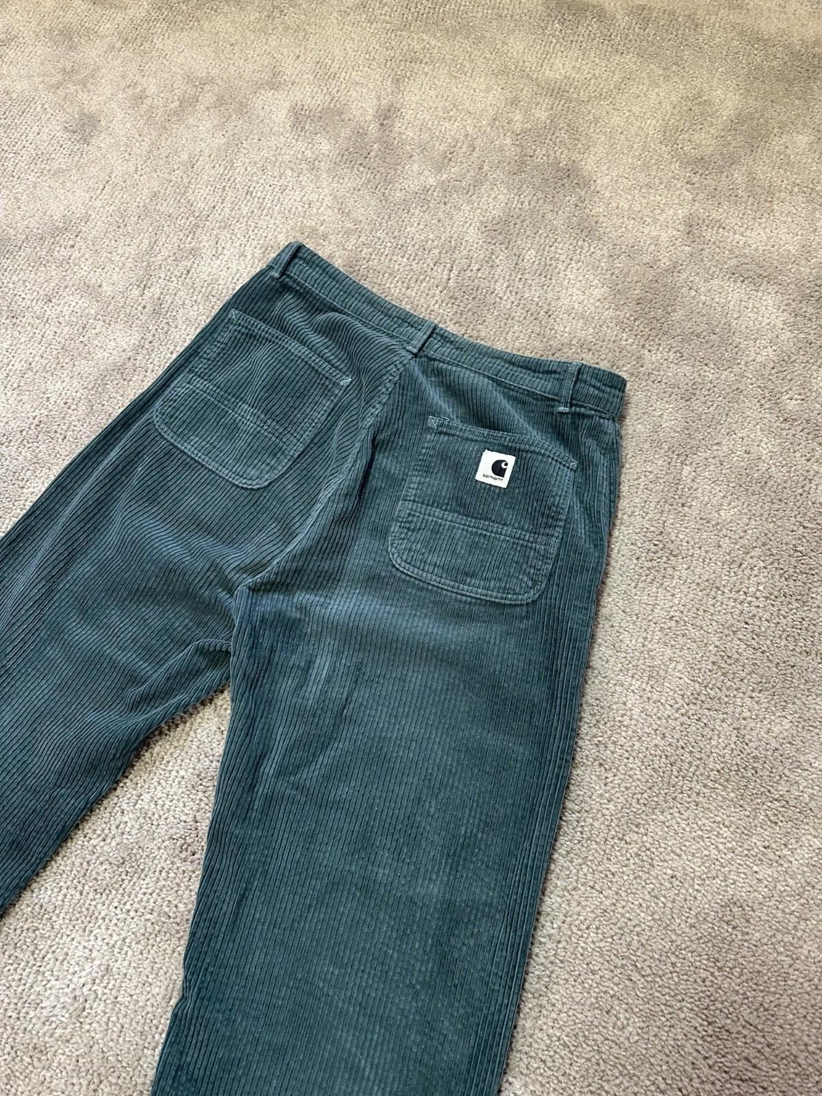 Carhartt Carhartt Wip Women Carhartt WIP Green Simple Pants Velvet Size 30" / US 8 / IT 44 - 3 Thumbnail