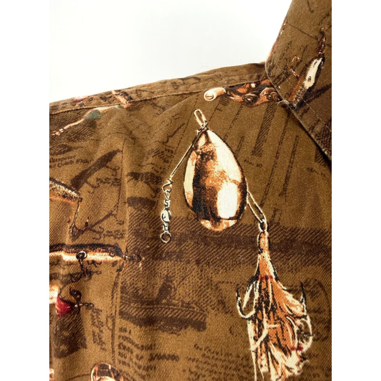 Vintage VINTAGE Magellan Fishing Shirt Men Medium Cotton Button-Down Twill Graphic Print Casual Outdoors Size US M / EU 48-50 / 2 - 5 Thumbnail