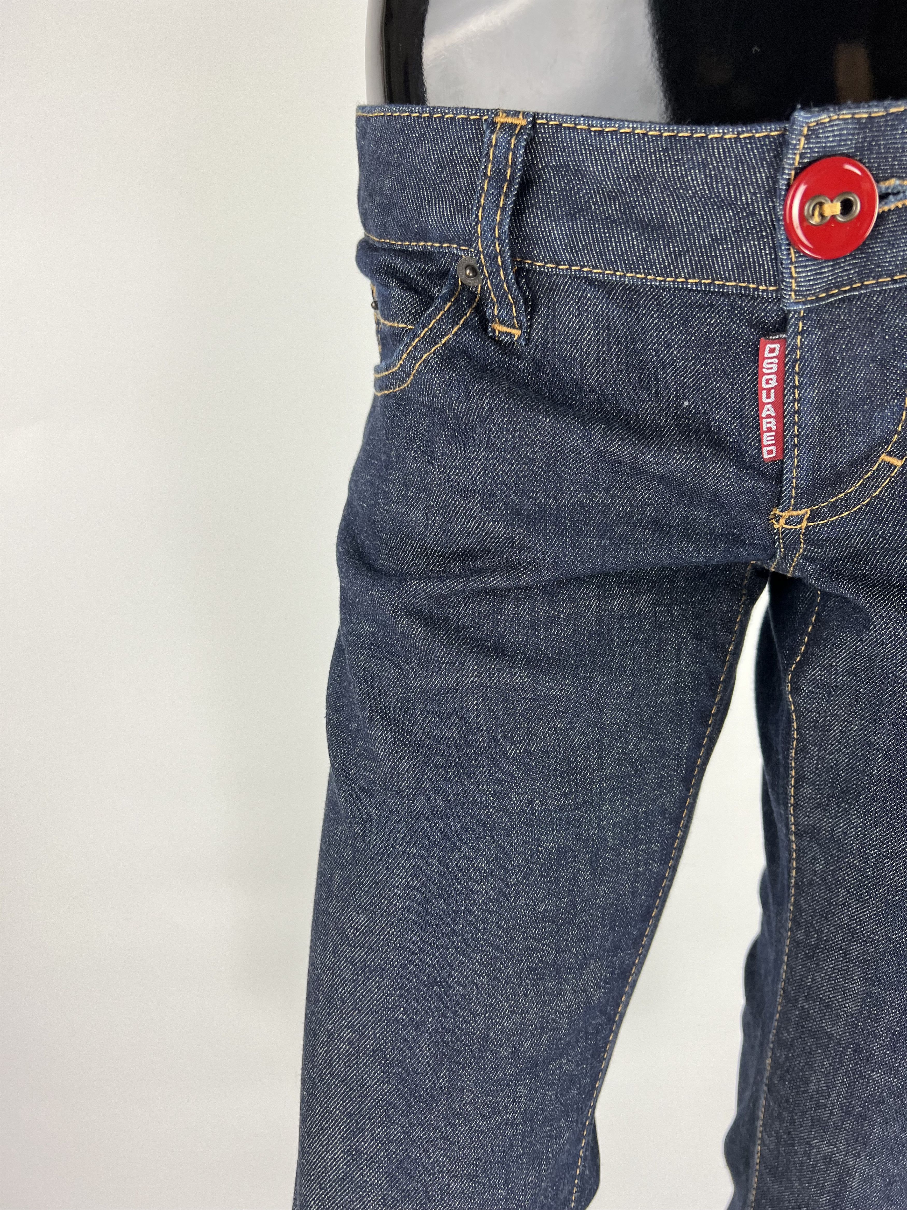 Dsquared2 Dsquared2 Blue Cropped Low Rise Skinny Jeans Size IT42 Size 28" / US 6 / IT 42 - 4 Thumbnail