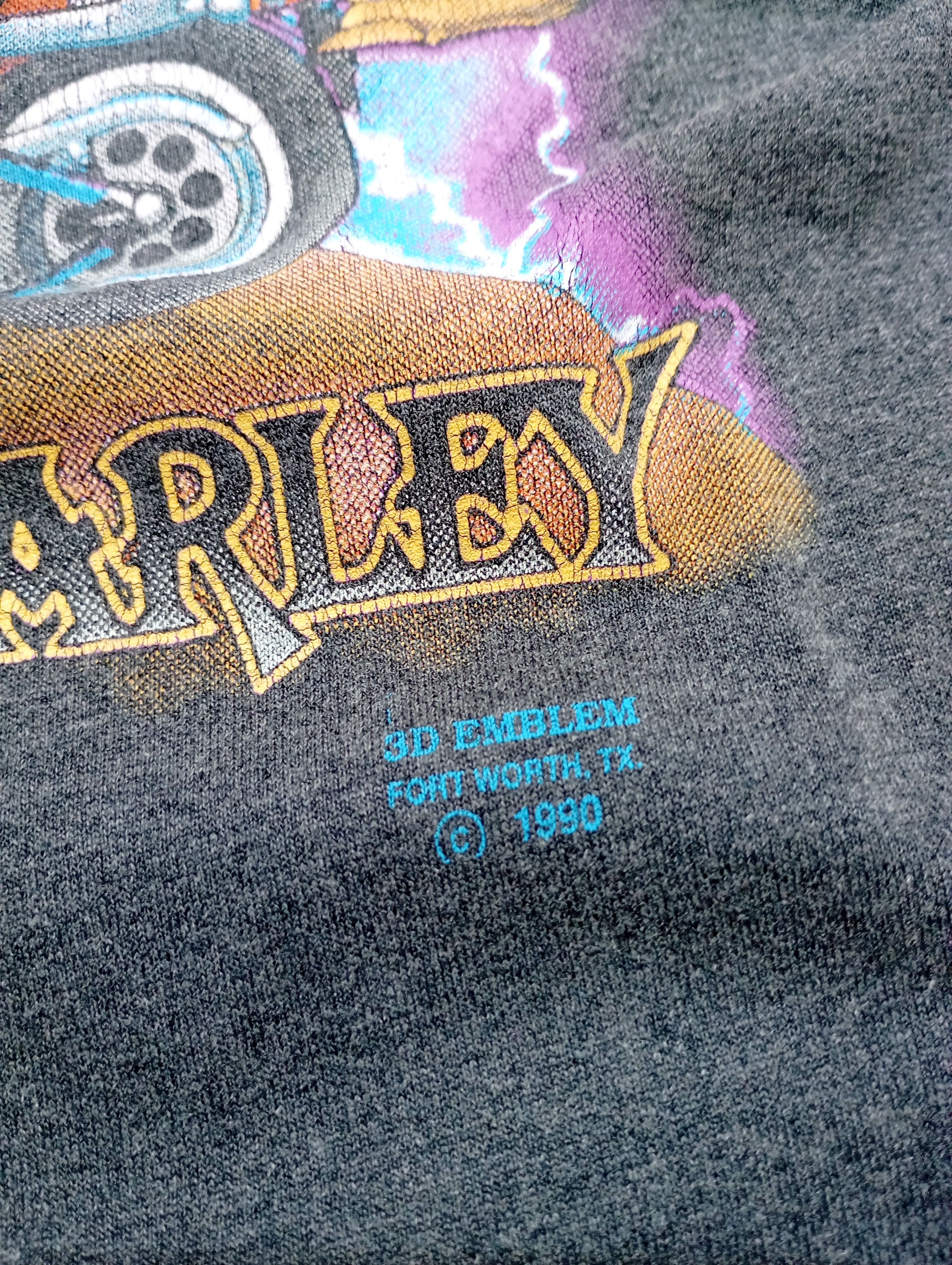 Harley Davidson Harley Davidson 1990 3D Emblem Last Biker On Earth T-shirt L Size US L / EU 52-54 / 3 - 4 Thumbnail