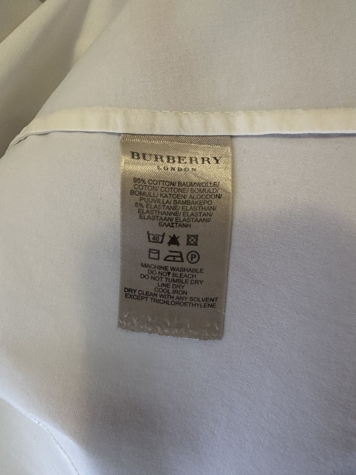 Burberry Burberry London White Cotton Shirt (Size S) Size S / US 4 / IT 40 - 5 Thumbnail
