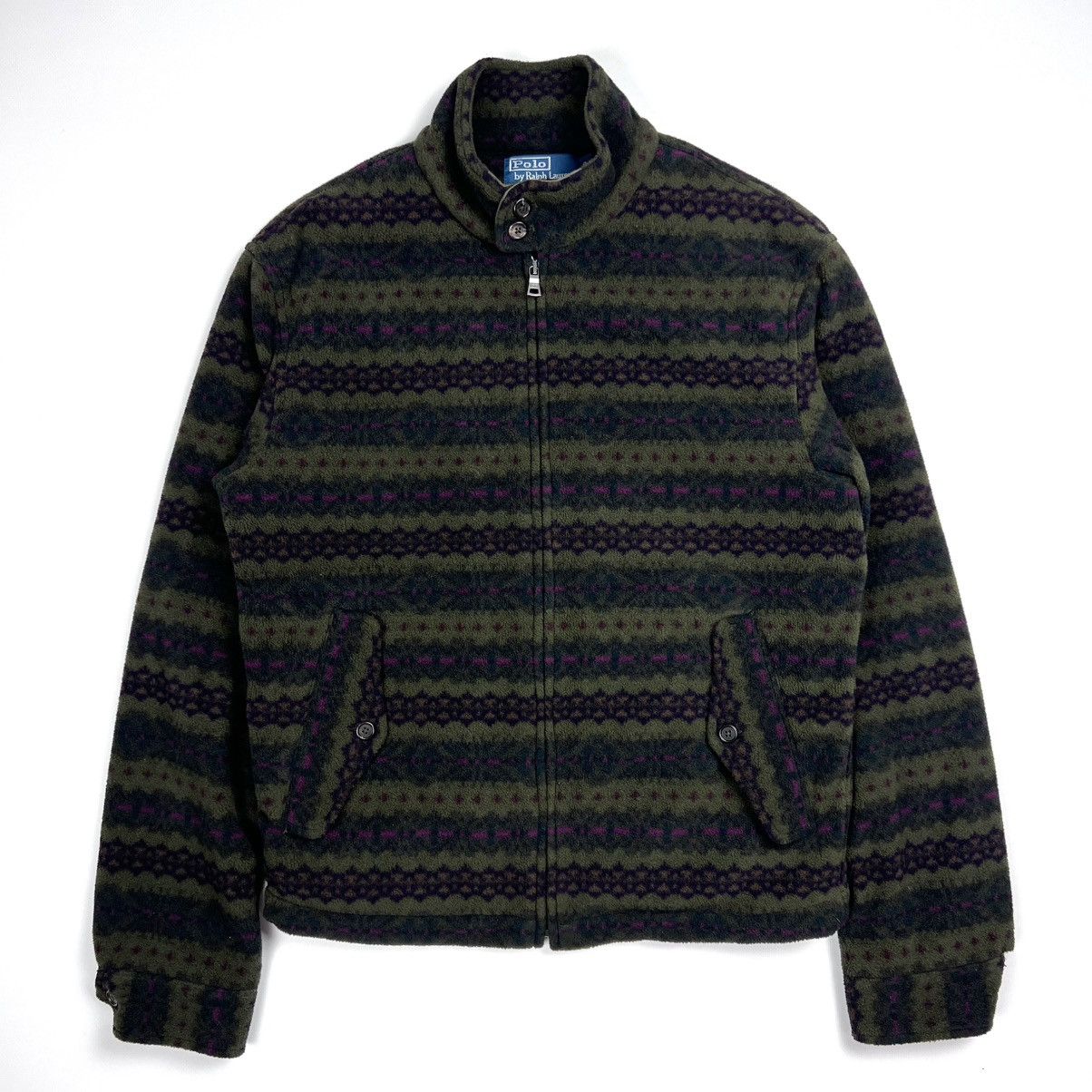 Polo Ralph Lauren × Vintage Ralph Lauren Fair isle pattern fleece jacket Size US S / EU 44-46 / 1 - 1 Thumbnail