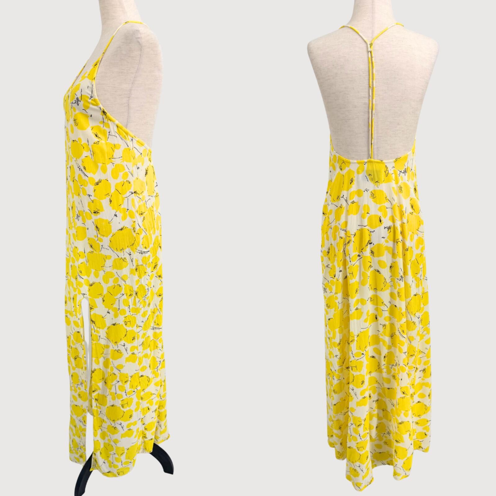 Other S/W/F Amalfi Lemon Maxi Slip Dress Yellow XS Size S / US 4 / IT 40 - 3 Thumbnail