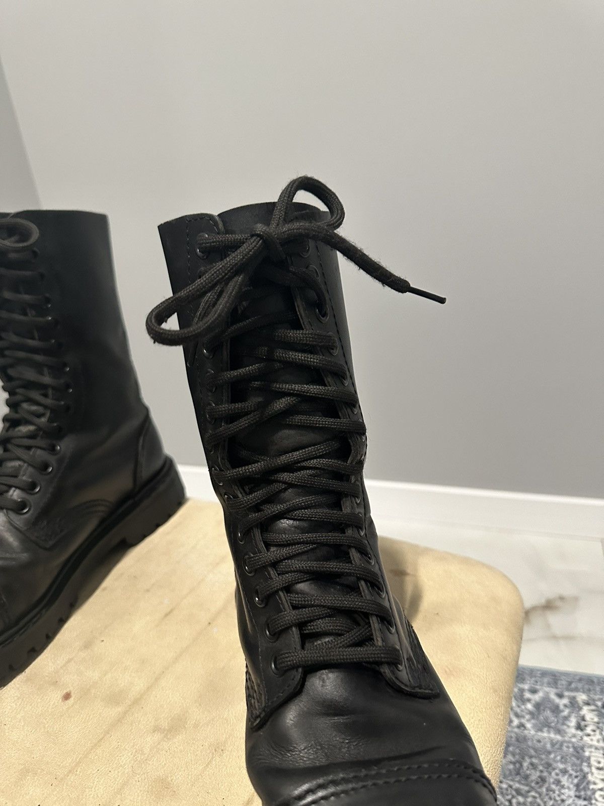 Undercover Undercover Avant Garde Vintage Leather Boots Steel Toe Size US 5 / EU 37 - 20 Thumbnail
