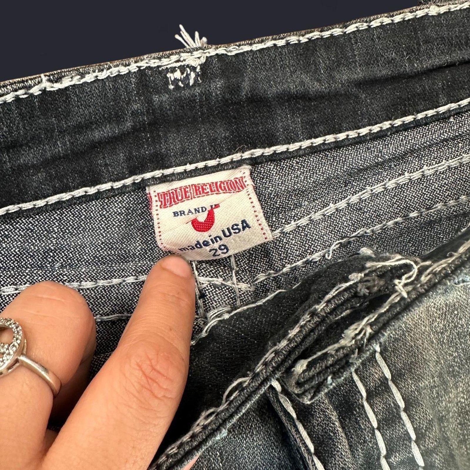 True Religion True religion gray blue jeans Size 29" - 8 Thumbnail