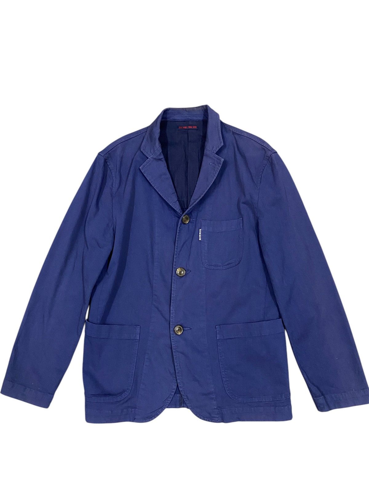 Blue Blue Japan BLUE BLUE JAPAN Indigo Cotton Twill Work Jacket Size US M / EU 48-50 / 2 - 2 Thumbnail