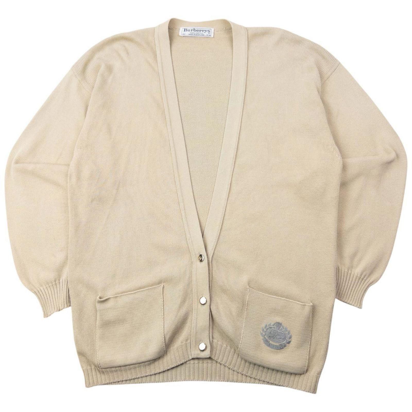 Burberry Vintage 90s Burberry Button Up Cardigan Size S Size US S / EU 44-46 / 1 - 1 Thumbnail