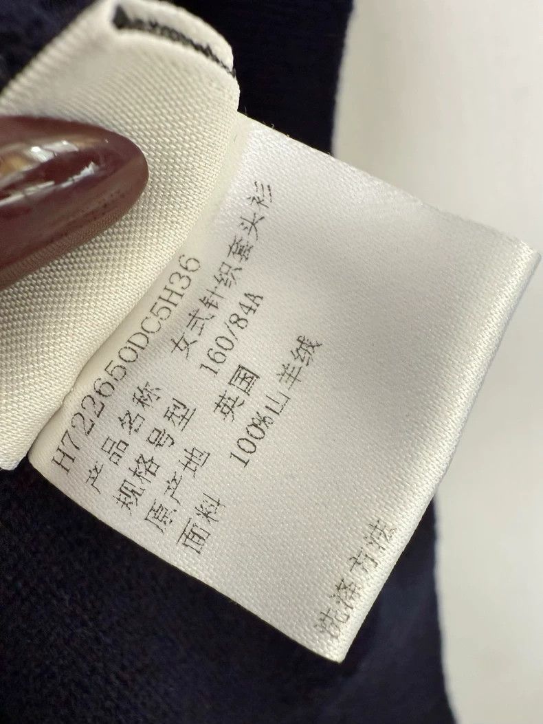 Hermes Hermes Cashmere Knit Sweater in Blue and Black-2506 Size S / US 4 / IT 40 - 4 Thumbnail