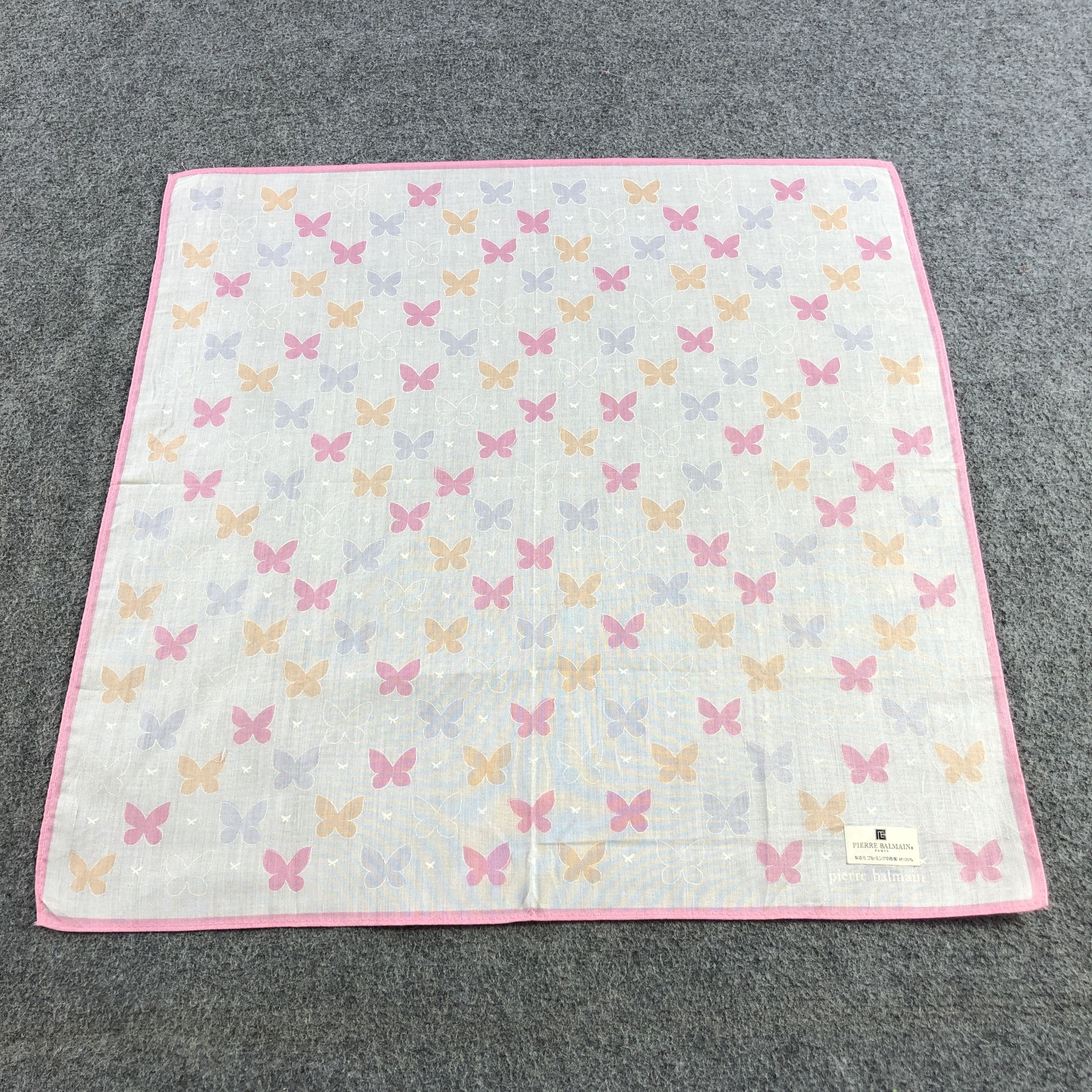 Pierre Balmain Pierre Balmain Floral Handkerchief Neckerchief Bandana H2447 Size ONE SIZE - 1 Thumbnail