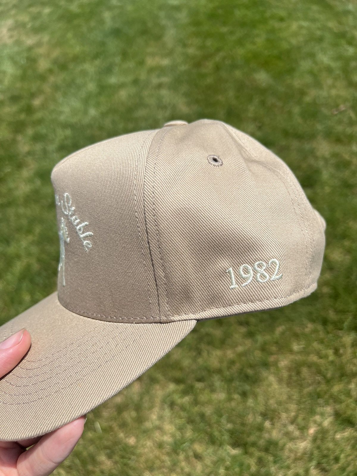Siegelman Stable Siegelman Stable Khaki Ivory Snapback Hat Size ONE SIZE - 7 Thumbnail