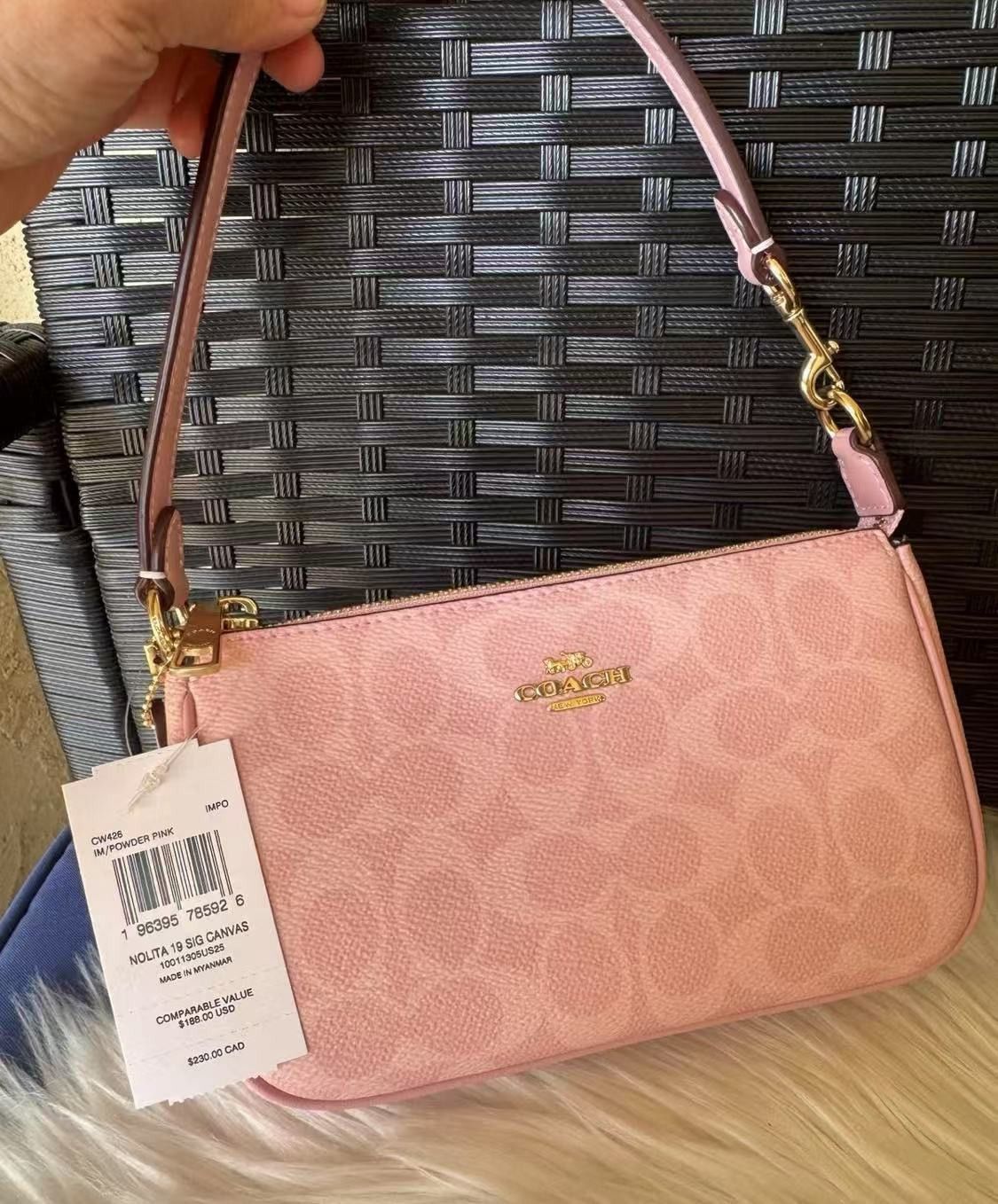 Coach NWT Coach Nolita 19 In Signature Canvas CW426 Size ONE SIZE - 4 Thumbnail