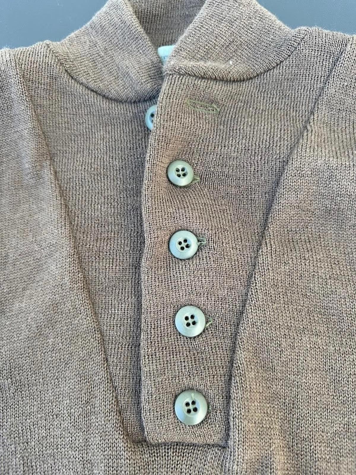 Other Vintage US Military Wool Henley Sweater S Size US S / EU 44-46 / 1 - 4 Thumbnail