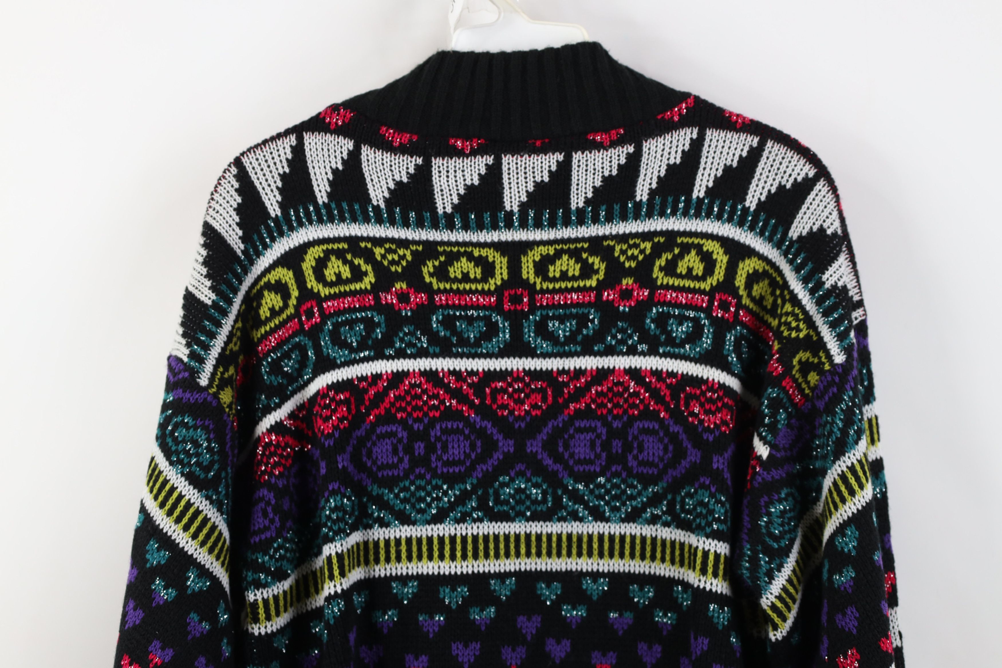 Vintage Vintage 90s Fairy Kei Kawaii Heart Mock Neck Sweater Size M / US 6-8 / IT 42-44 - 11 Thumbnail