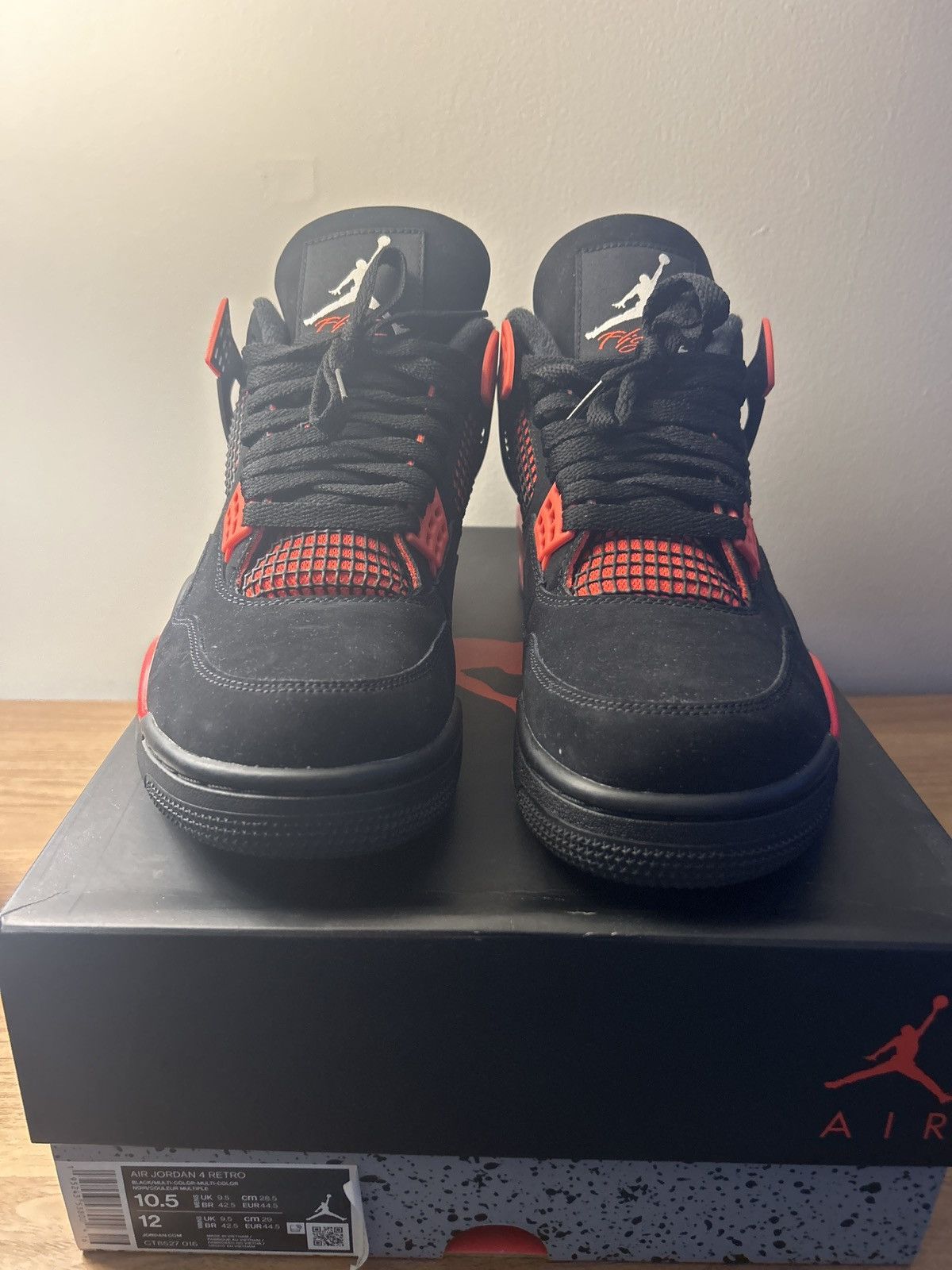 Jordan Brand Jordan 4 Red Thunder Size US 10.5 / EU 43-44 - 4 Thumbnail
