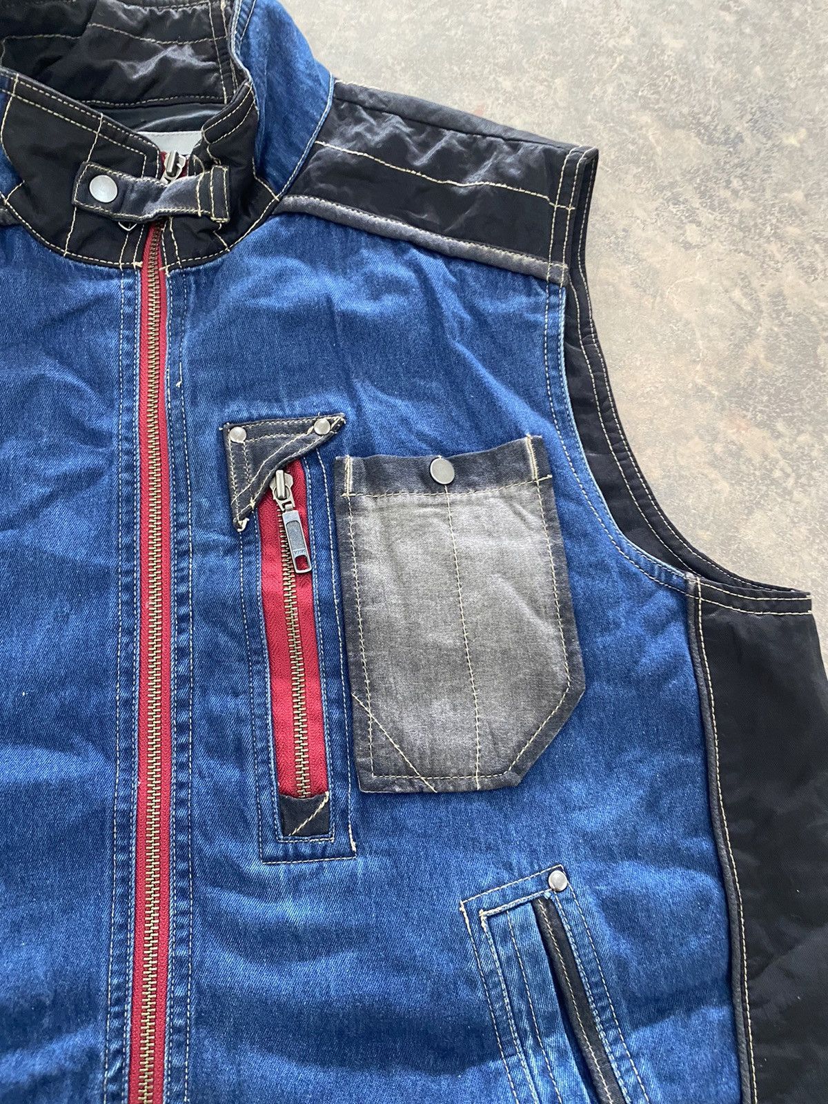 Japanese Brand × Vintage DENIM VEST LIKE KAPITAL BY FIDATO JAPAN Size US M / EU 48-50 / 2 - 4 Thumbnail