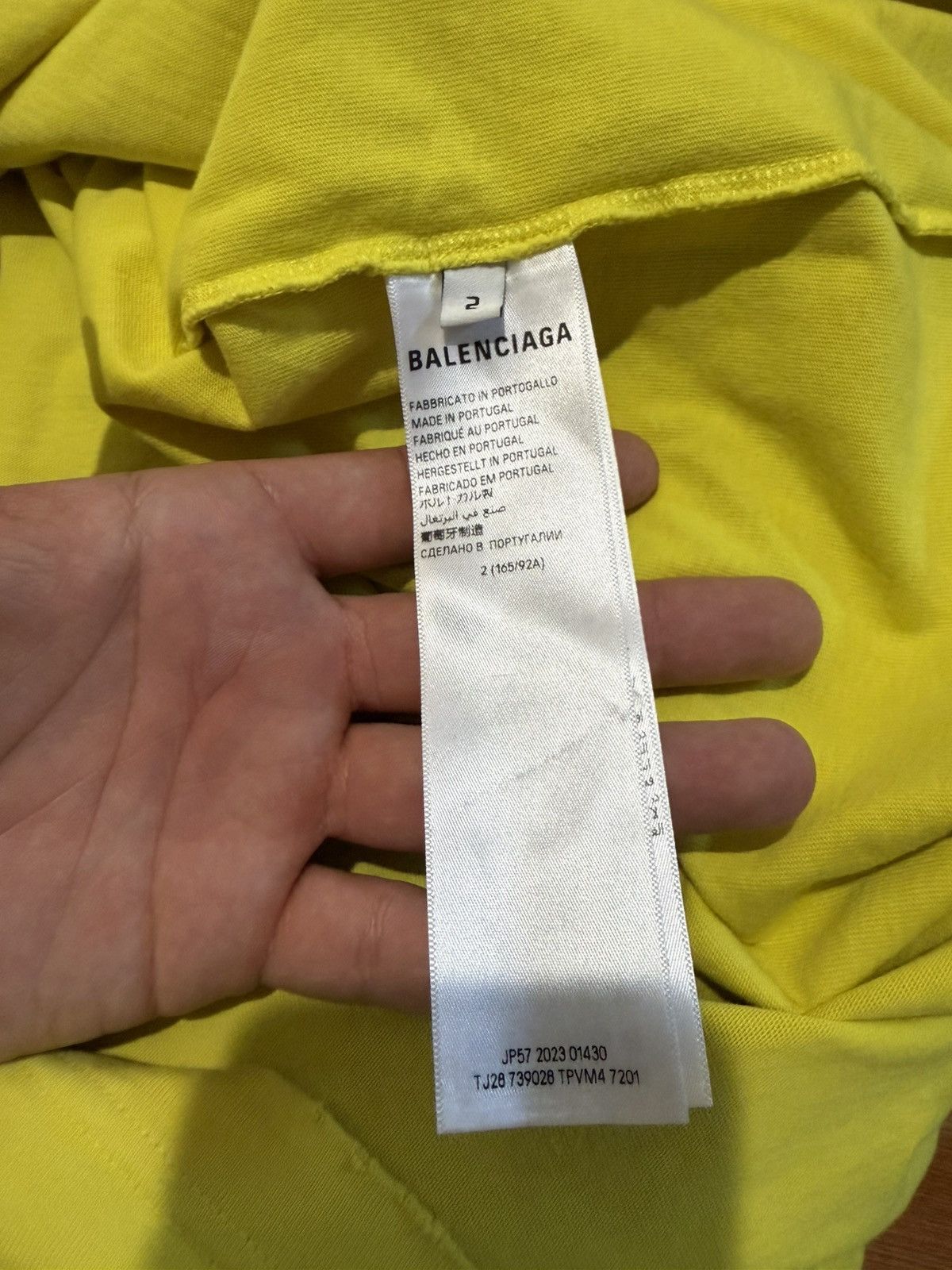 Balenciaga Balenciaga Ringer Yellow shirt Size US L / EU 52-54 / 3 - 6 Thumbnail