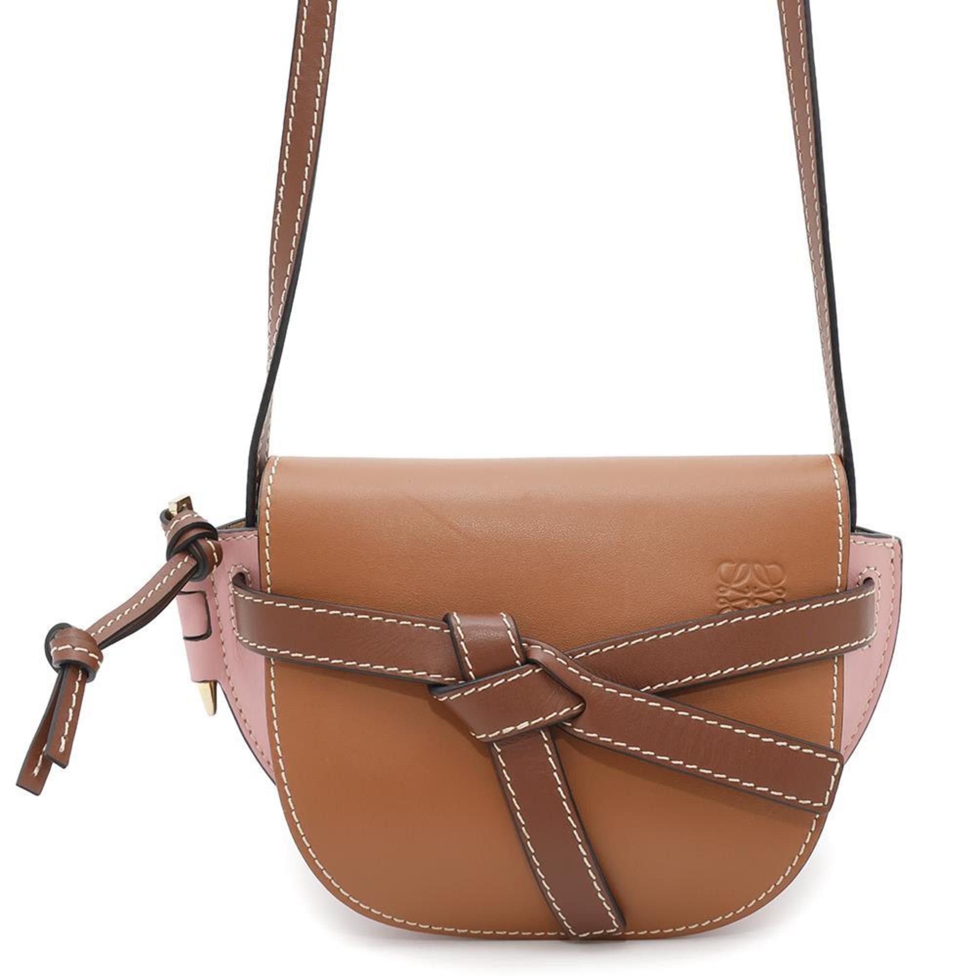 Loewe Shoulder Bag Gate Mini Leather 321.54.u62 Pochette in Brown, Women's