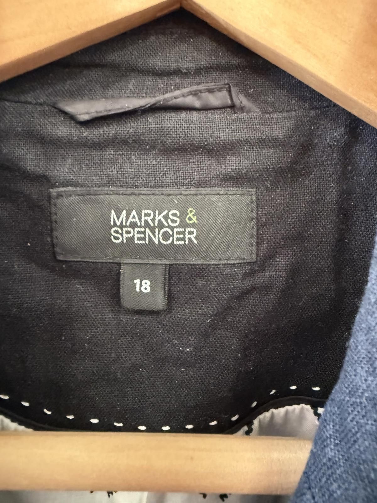 Marks & Spencer Black Women's Blazer Jacket Size XL / US 12-14 / IT 48-50 - 4 Thumbnail