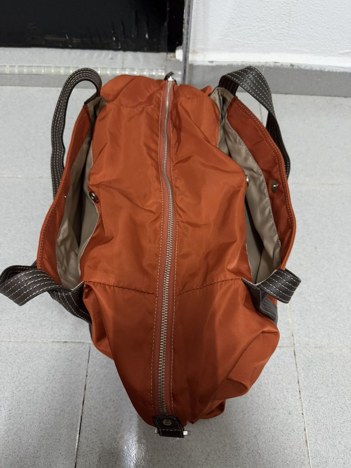 Yohji Yamamoto Vintage Y’saccs Yohji Yamamoto Totebag Orange Size ONE SIZE - 8 Thumbnail