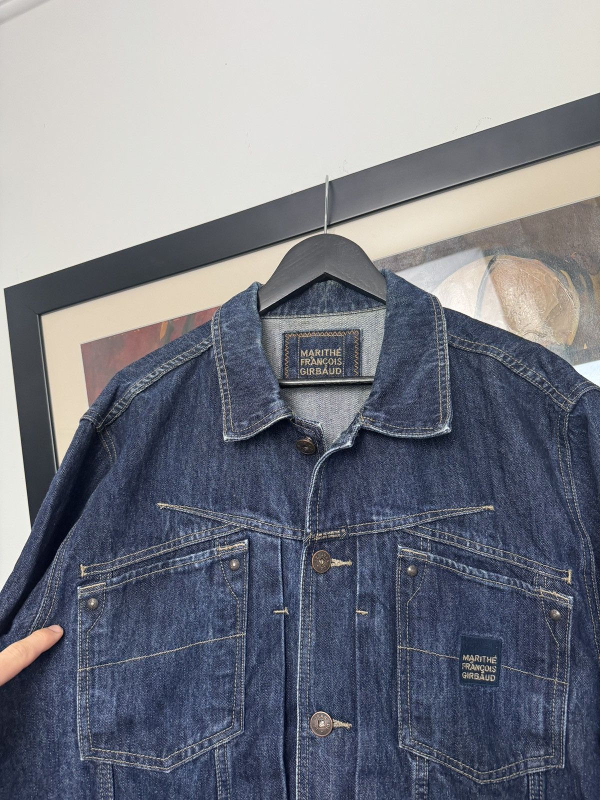 Marithe + Francois Girbaud Marithe Francos Girbaud Denim Jacket Vintage Jeans Trucker Size US XL / EU 56 / 4 - 2 Thumbnail