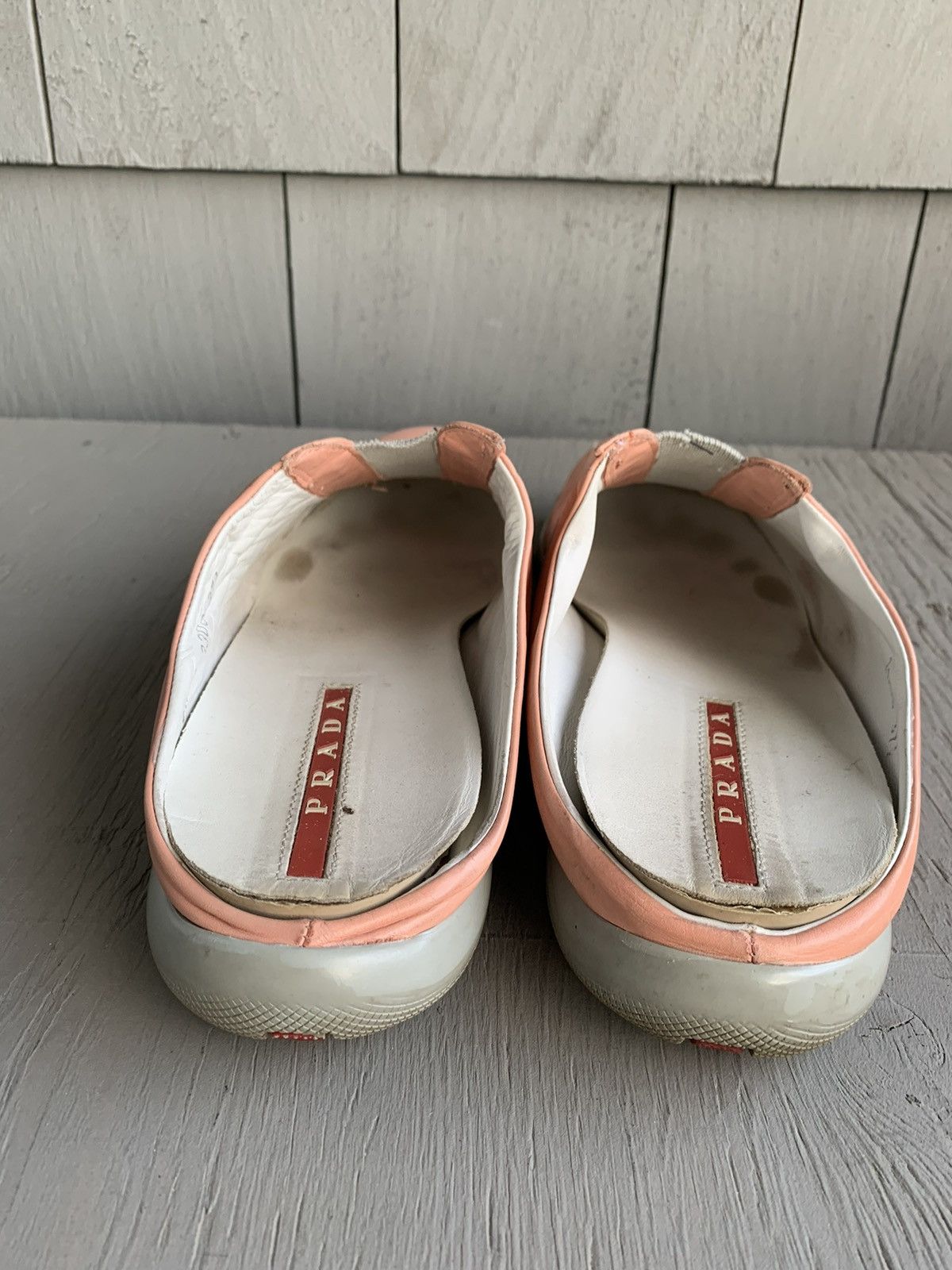 Prada × Vintage 2000s Prada Mules Y2K Sport Slip On Sneaker S/S Sport 3308 Size US 7.5 / IT 37.5 - 9 Thumbnail
