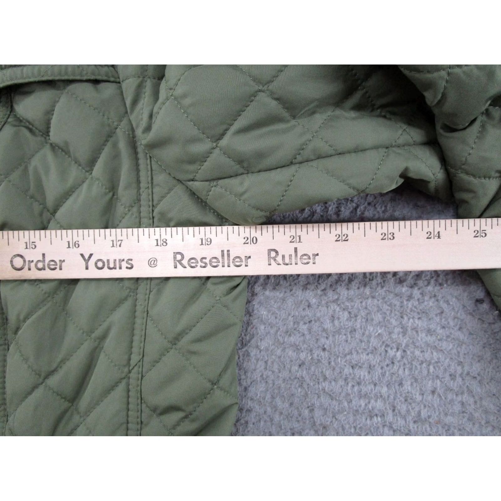 Talbots Talbots Diamond Quilted Jacket Full Zip Womens Size L Green Pockets Preppy Vintage: No Size L / US 10 / IT 46 - 6 Thumbnail