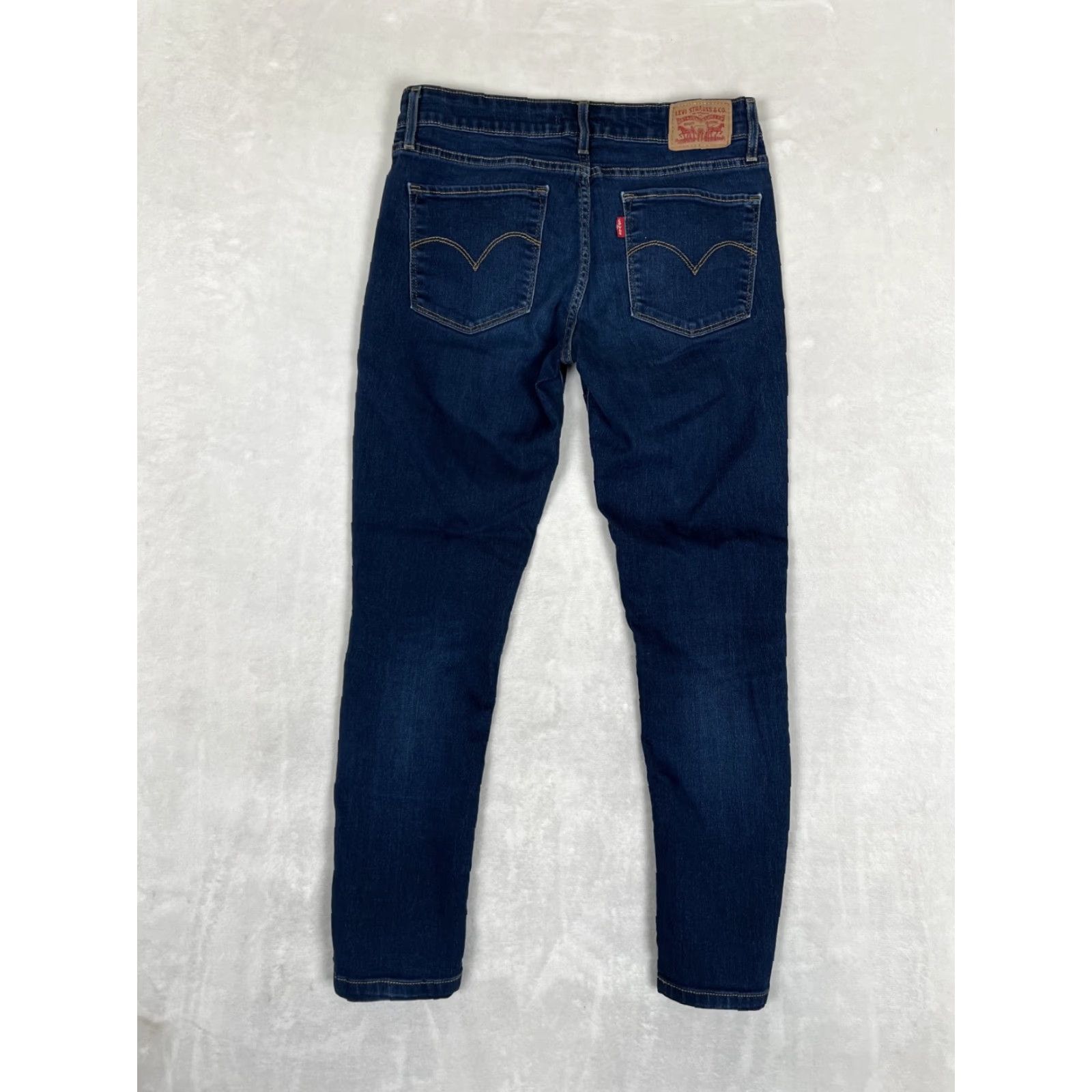 Levi's Levi's 711 Skinny Jeans Women's 29 Dark Wash Mid Rise Stretch Denim Jeans Regular Women Size 29 Black Pocket 5-Pocket Denim Size 27" / US 4 / IT 40 - 5 Thumbnail