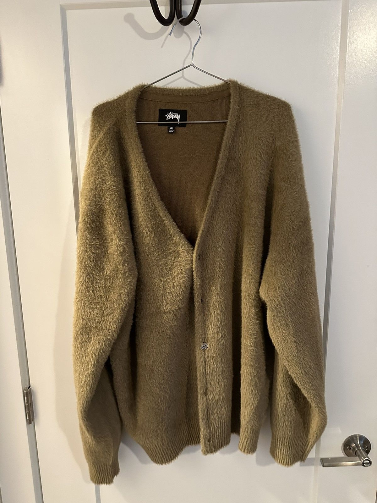 Stussy Stussy Shaggy Cardigan Brown | Grailed