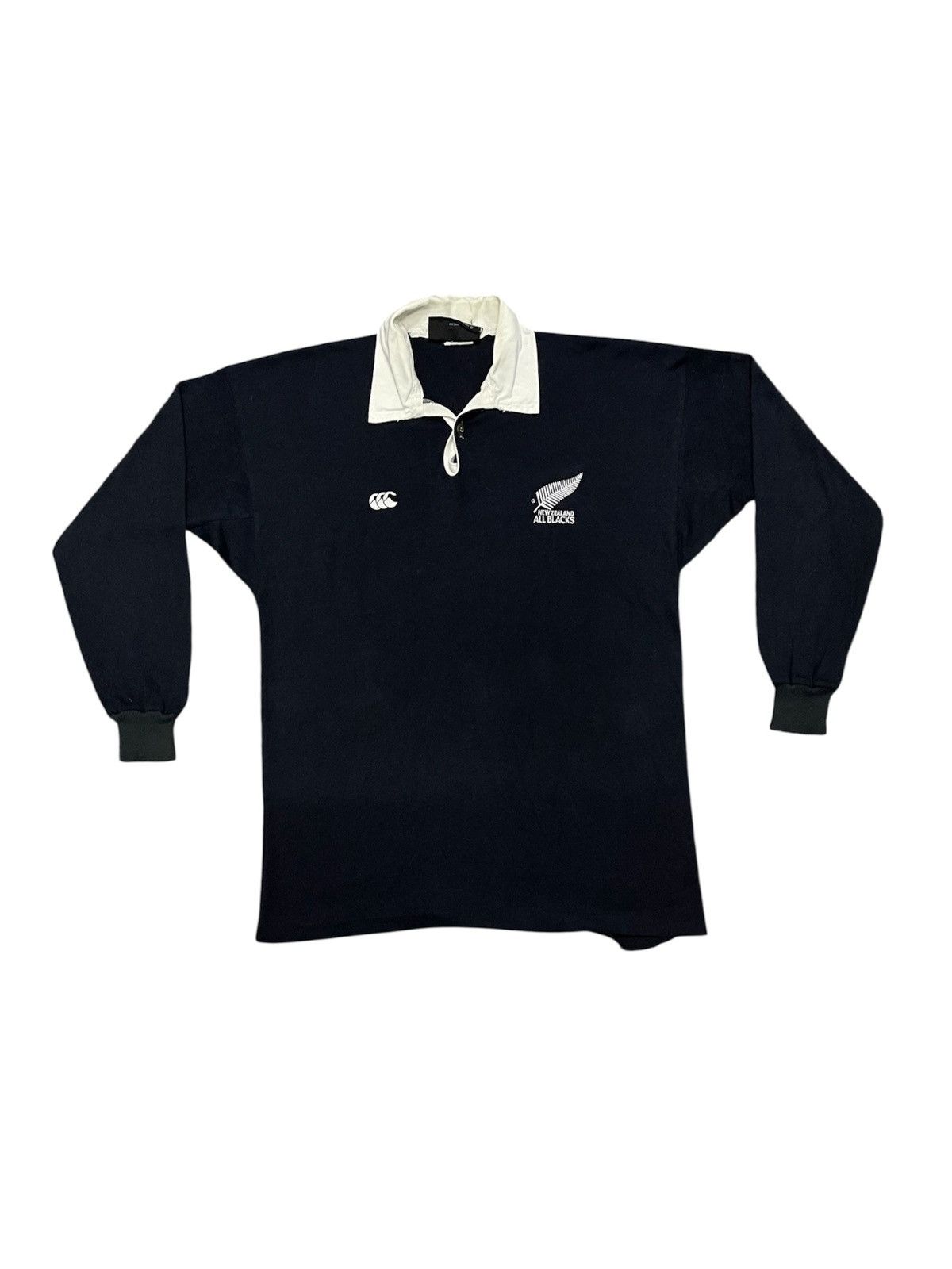 All Blacks 90s CANTERBURY ALL BLACK LONG SLEEVE RUGBY SHIRT Size US M / EU 48-50 / 2 - 1 Thumbnail