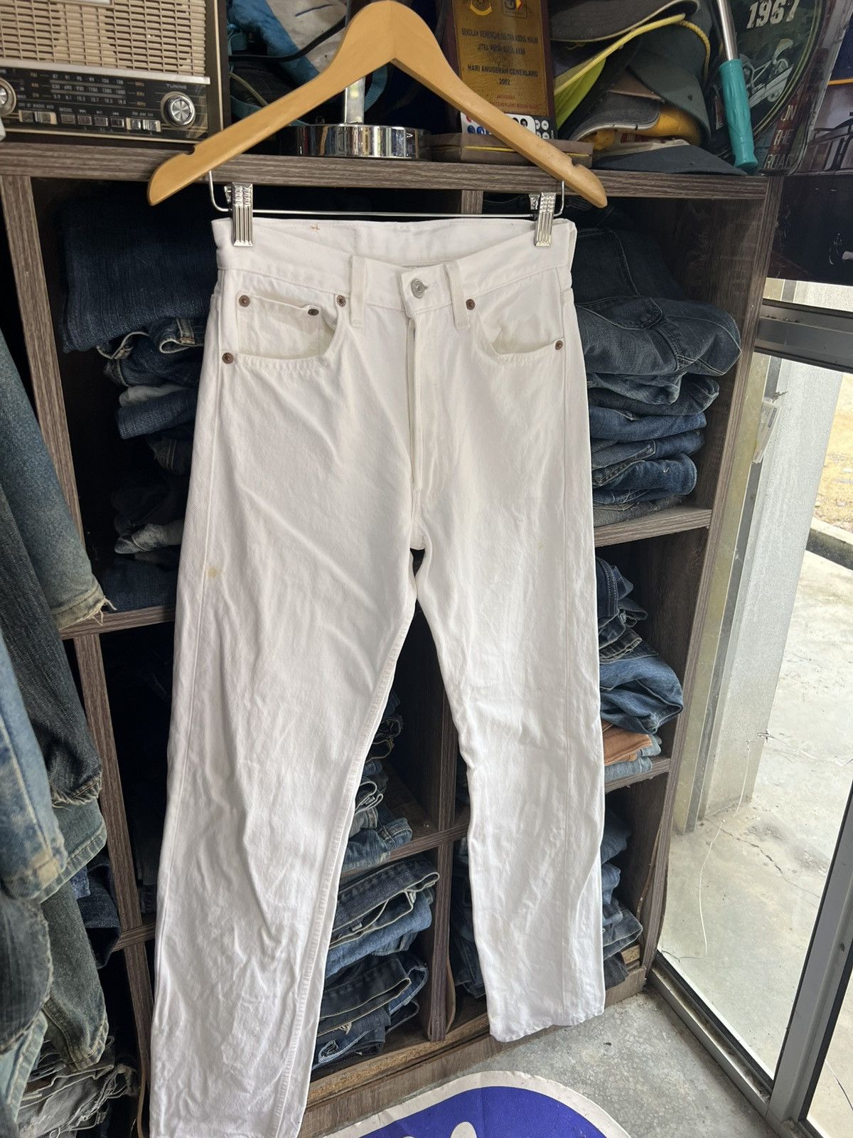 Levi's Vintage Clothing 🔥Vintage Levis 501 Button 552 Denim Size US 28 / EU 44 - 6 Thumbnail