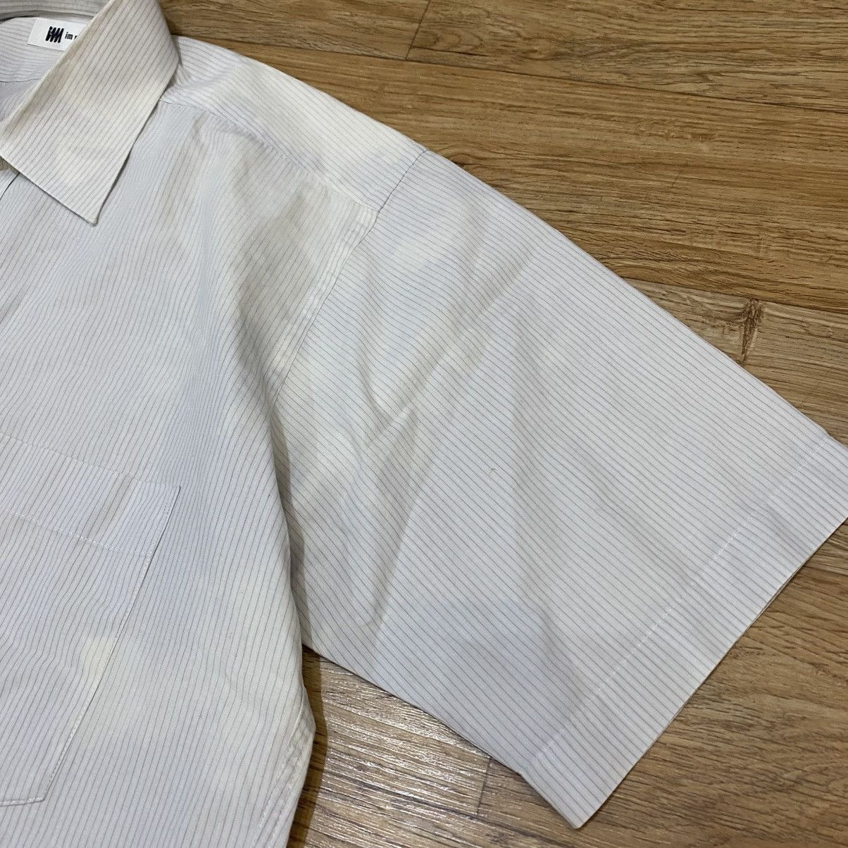 Issey Miyake Vintage IM Product By Issey Miyake Stripe Button Up Shirt Size US L / EU 52-54 / 3 - 3 Thumbnail