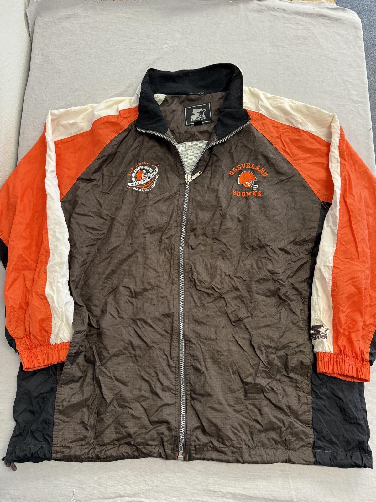 Starter Starter Cleveland Browns Jacket Worldwide Backers Zip Up 3XL Size US XXL / EU 58 / 5 - 1 Thumbnail