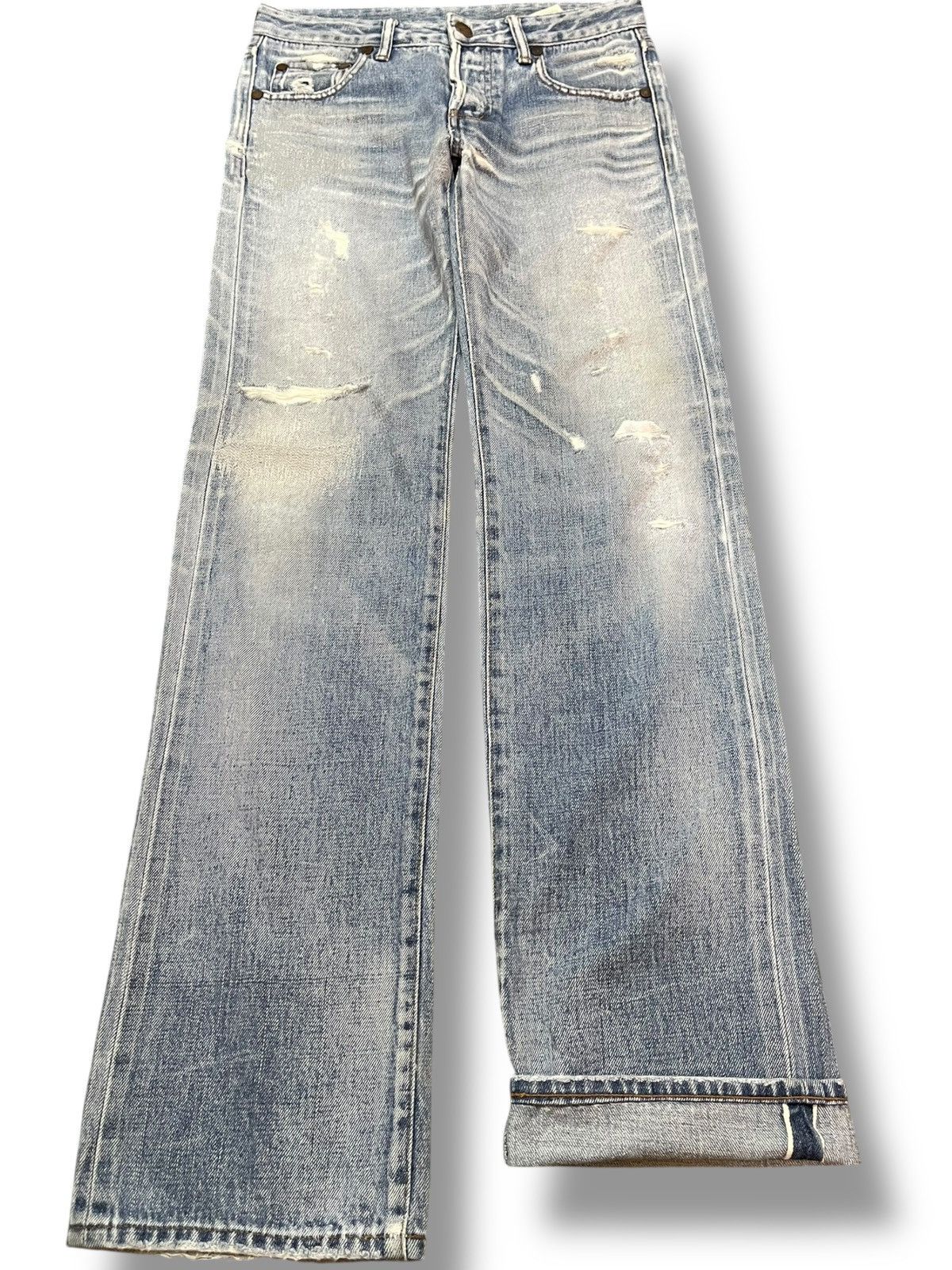 Vintage Stunning Lure Selvedge Faded Whiskers Denim