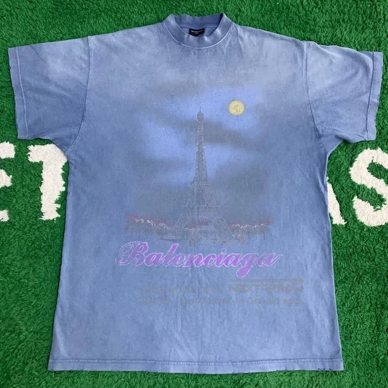 Balenciaga Balenciaga Misty Blue Eiffel Tower Size US S / EU 44-46 / 1 - 1 Thumbnail