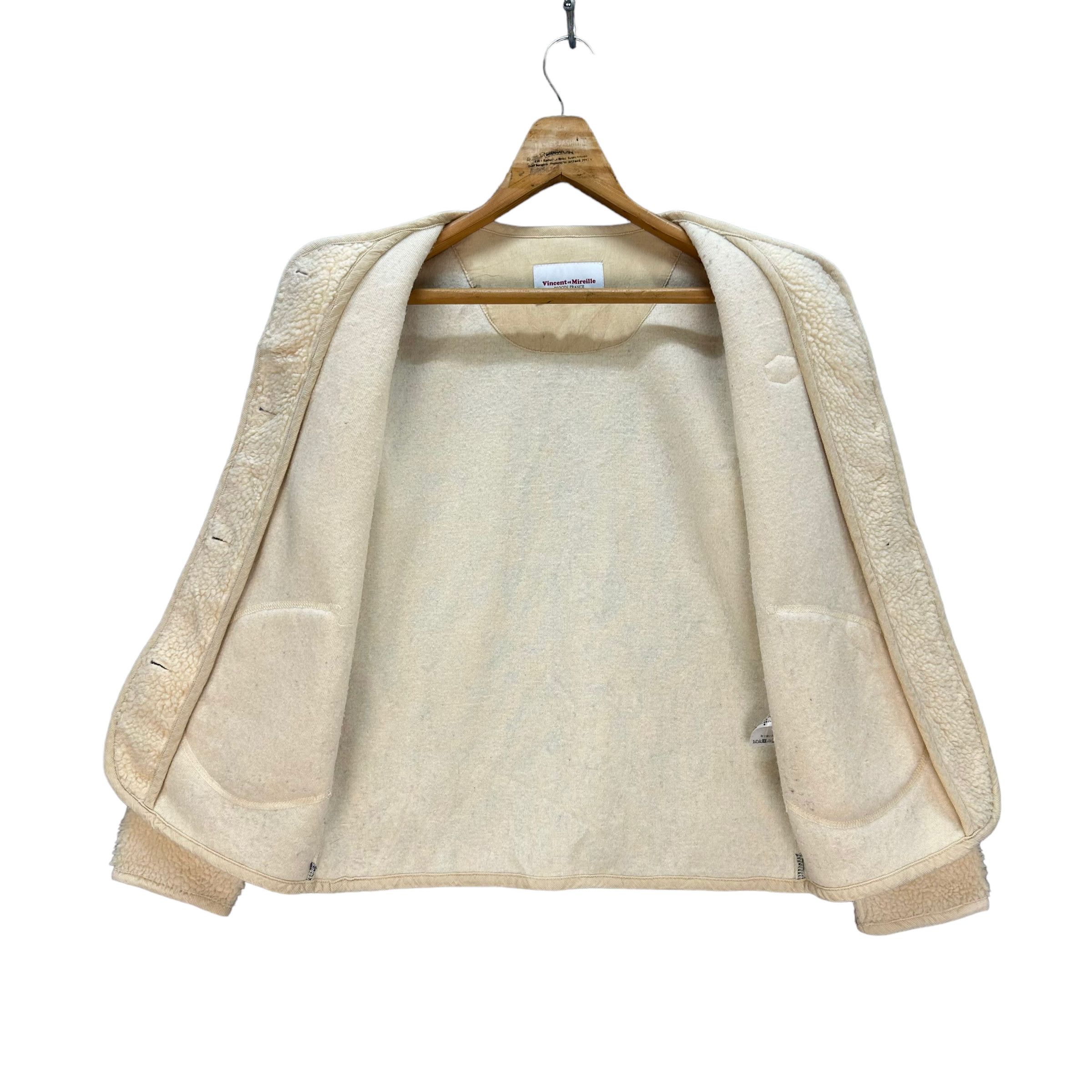 Japanese Brand VINCENT ET MIREILLE DEEP PILE FLEECE JACKET #8495-011 Size XS / US 0-2 / IT 36-38 - 8 Thumbnail