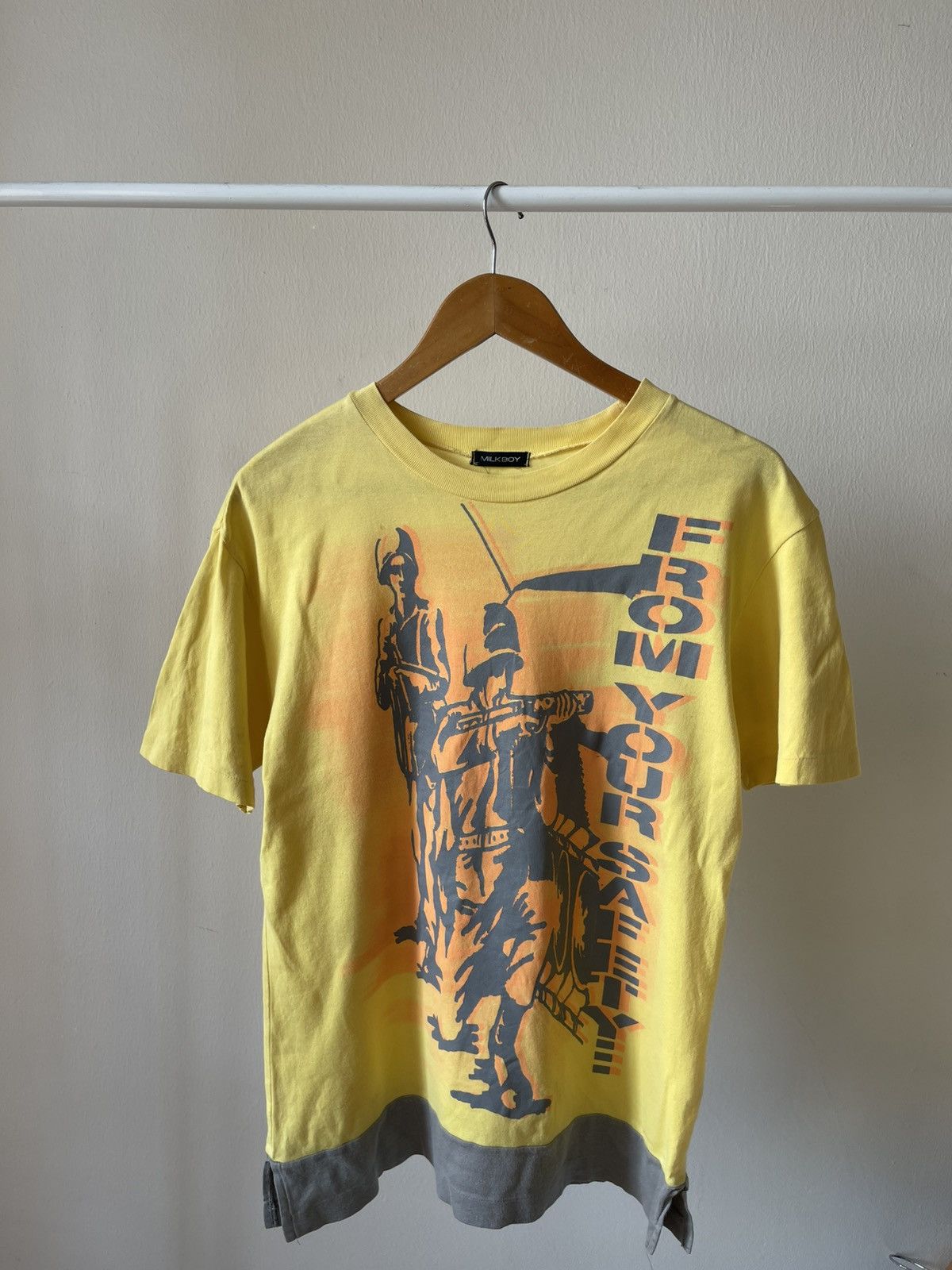 20471120 90s Milkboy For Your Safety Army Tee A4 Size US M / EU 48-50 / 2 - 1 Thumbnail