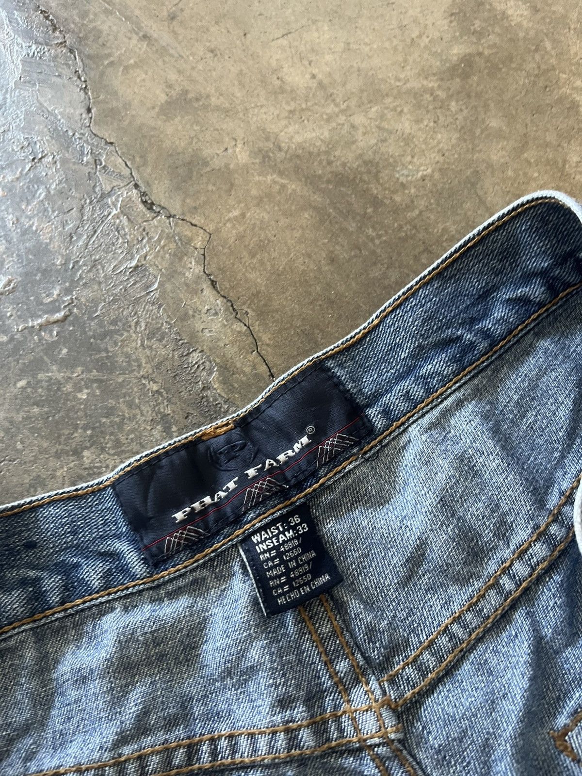 Other Vintage y2k jeans phat Farm baggy hiphop 38x44 Size US 38 / EU 54 - 8 Thumbnail