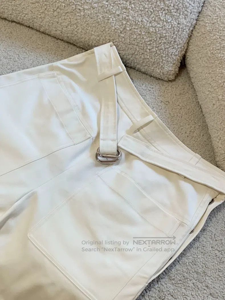 Hermes Hermes Oversized White Shorts Size 42" / US 20 - 2 Thumbnail