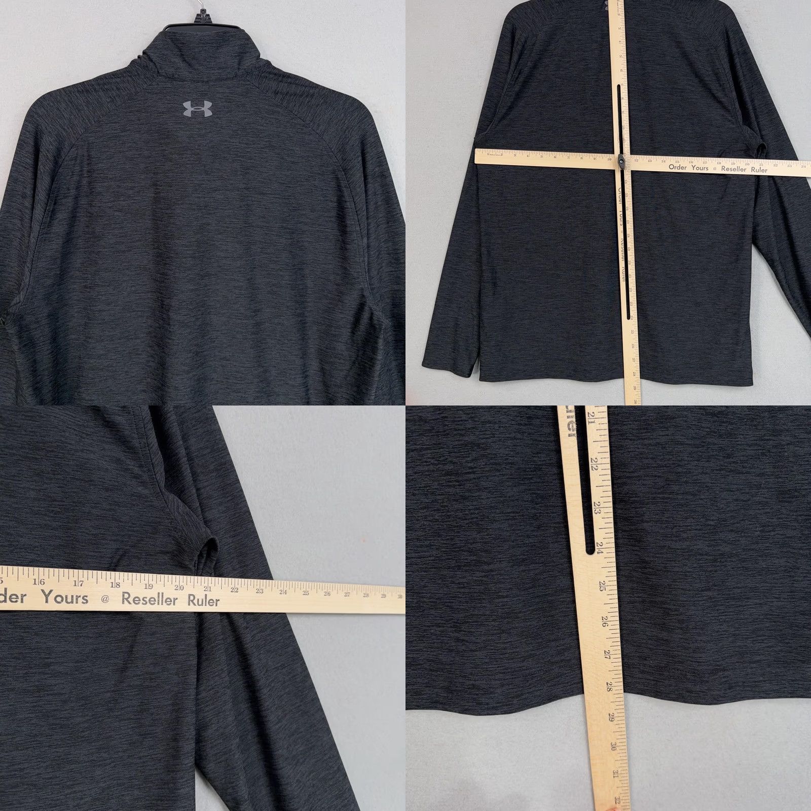 Under Armour Under Armour Pullover Mens Medium Gray 1/4 Zip Relaxed Fit Running & Training Top Size US M / EU 48-50 / 2 - 8 Thumbnail
