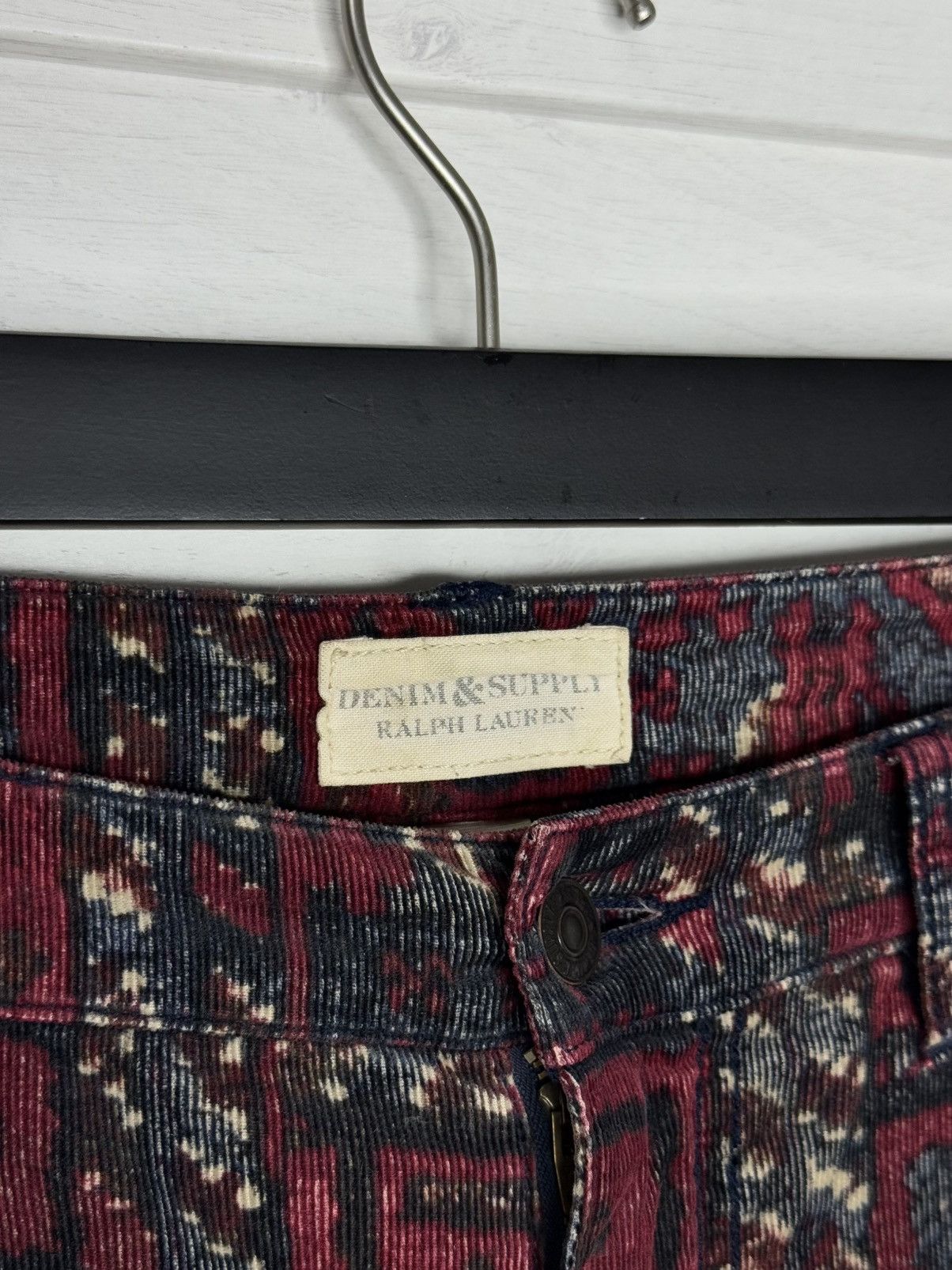 Denim & Supply Ralph Lauren Denim & Supply Ralph Lauren Corduroy Pants Navajo Aztec Y2K Size 27" / US 4 / IT 40 - 4 Thumbnail