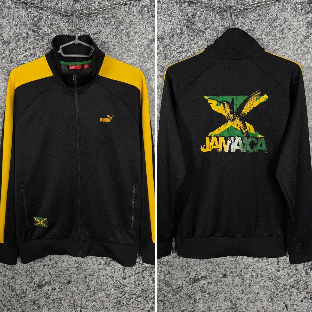 Puma Puma Jamaica Track Jacket Full Zip Streetwear Vintage Size M Size US M / EU 48-50 / 2 - 1 Thumbnail