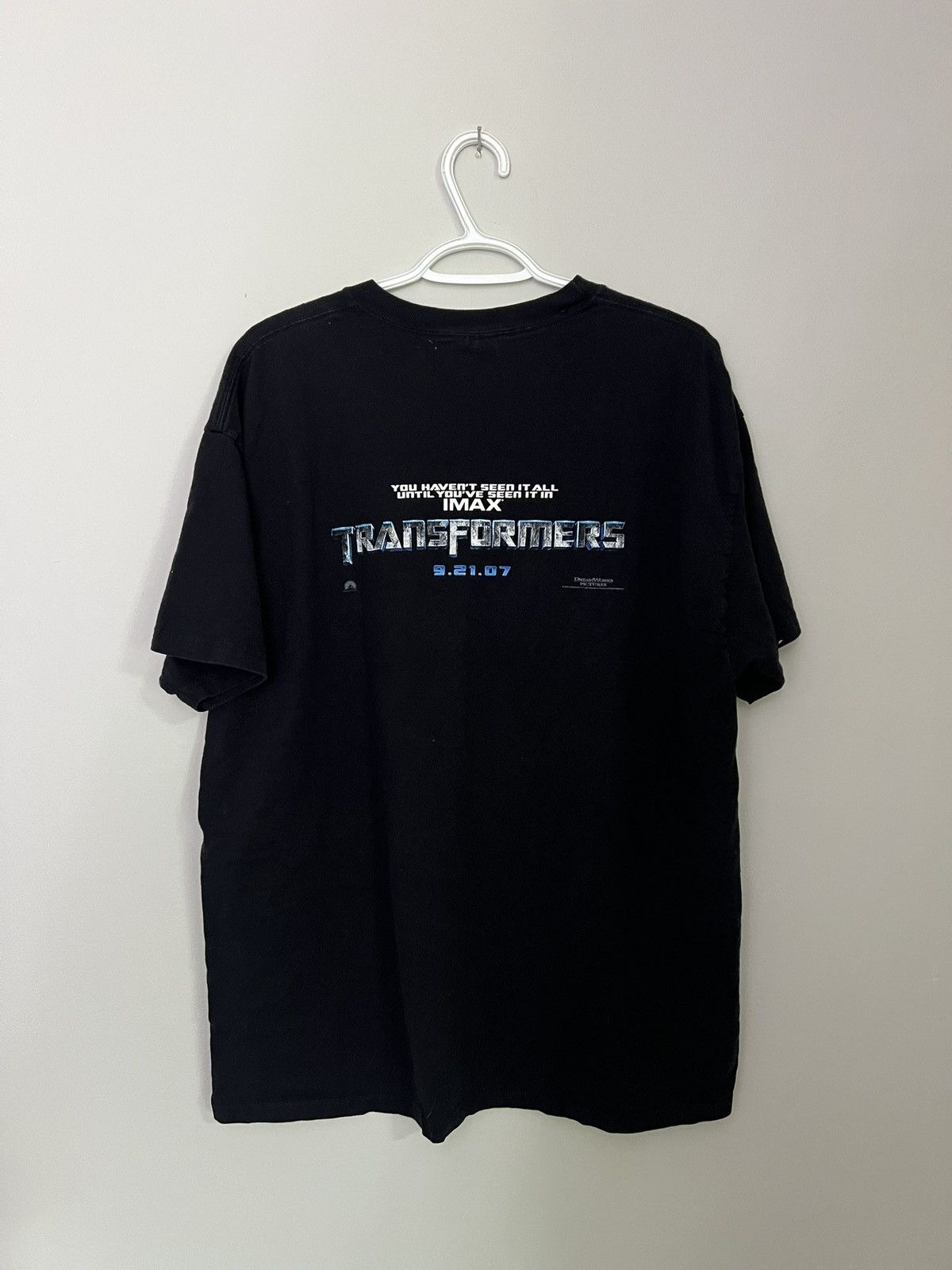 Hanes Vintage 2007 Transformers Their War Our World Movie Promo T Size US XL / EU 56 / 4 - 3 Thumbnail